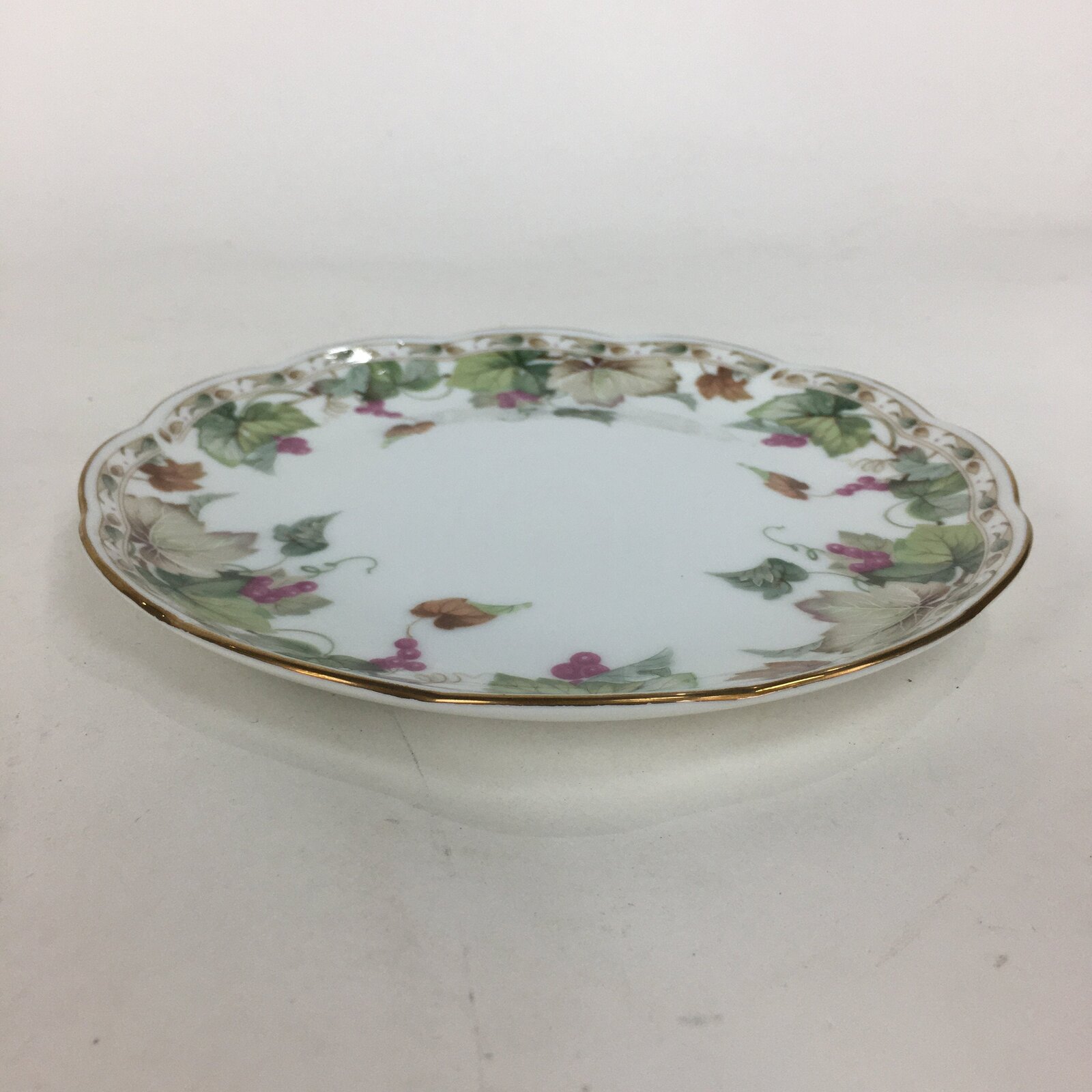 Japanese Porcelain Small Plate Kozara Vtg Narumi Bone China Flower Pattern QT123