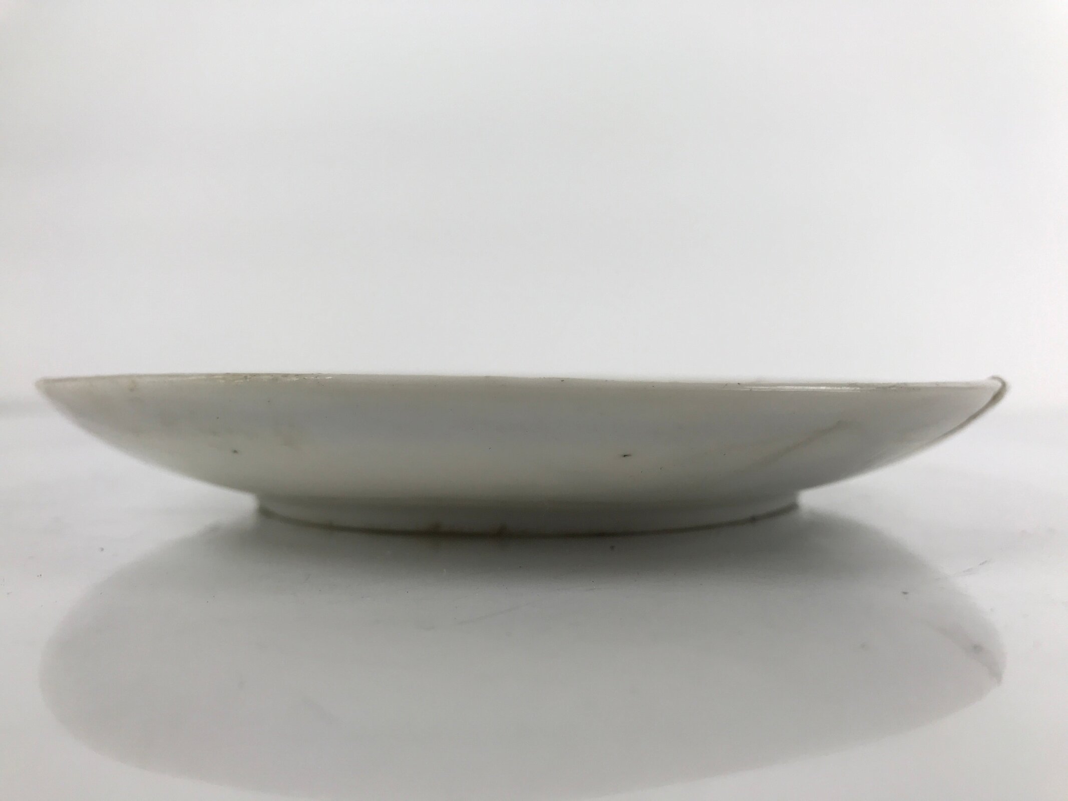 Japanese Porcelain Small Plate Kozara Vtg Plum Blossom Sun Black White PY689