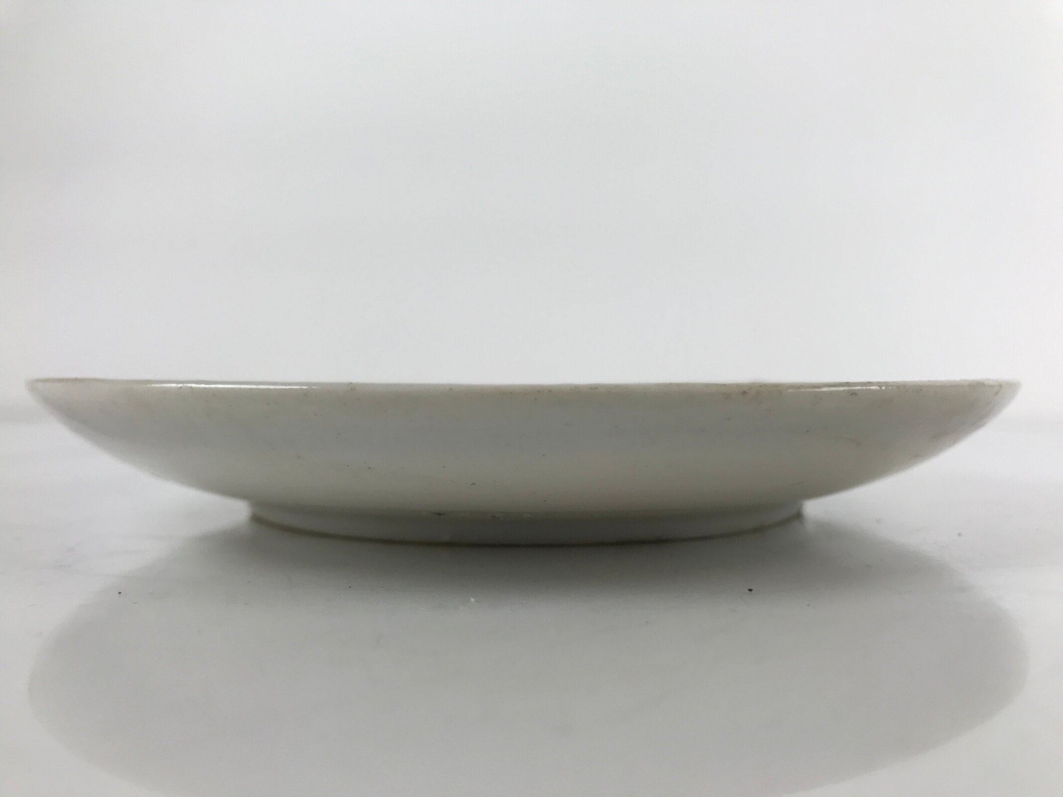 Japanese Porcelain Small Plate Kozara Vtg Plum Blossom Sun Black White PY689