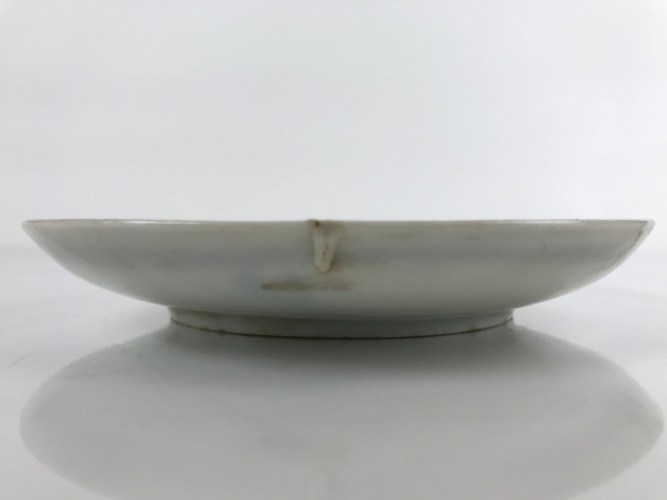 Japanese Porcelain Small Plate Kozara Vtg Plum Blossom Sun Black White PY691