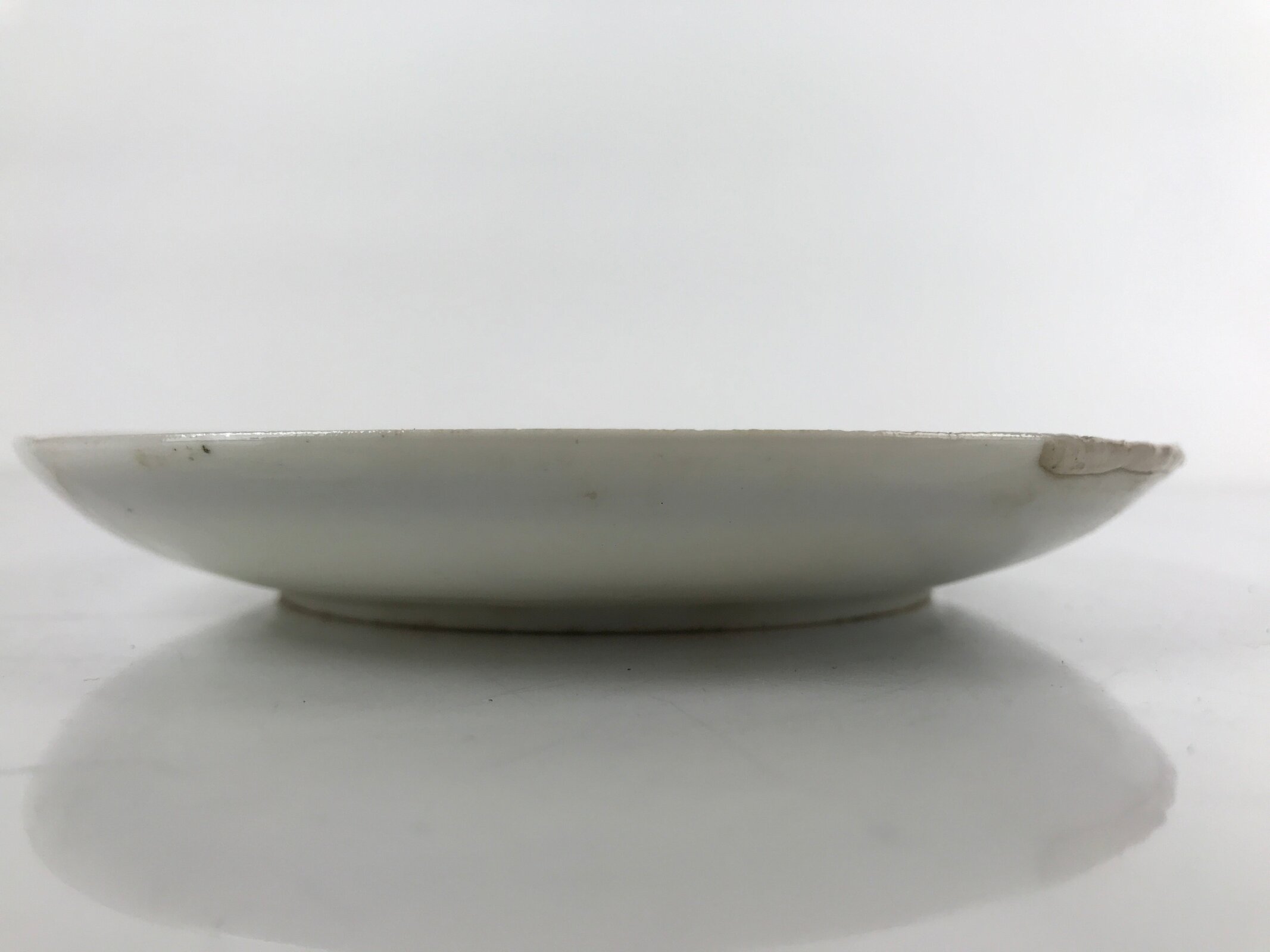 Japanese Porcelain Small Plate Kozara Vtg Plum Blossom Sun Black White PY711