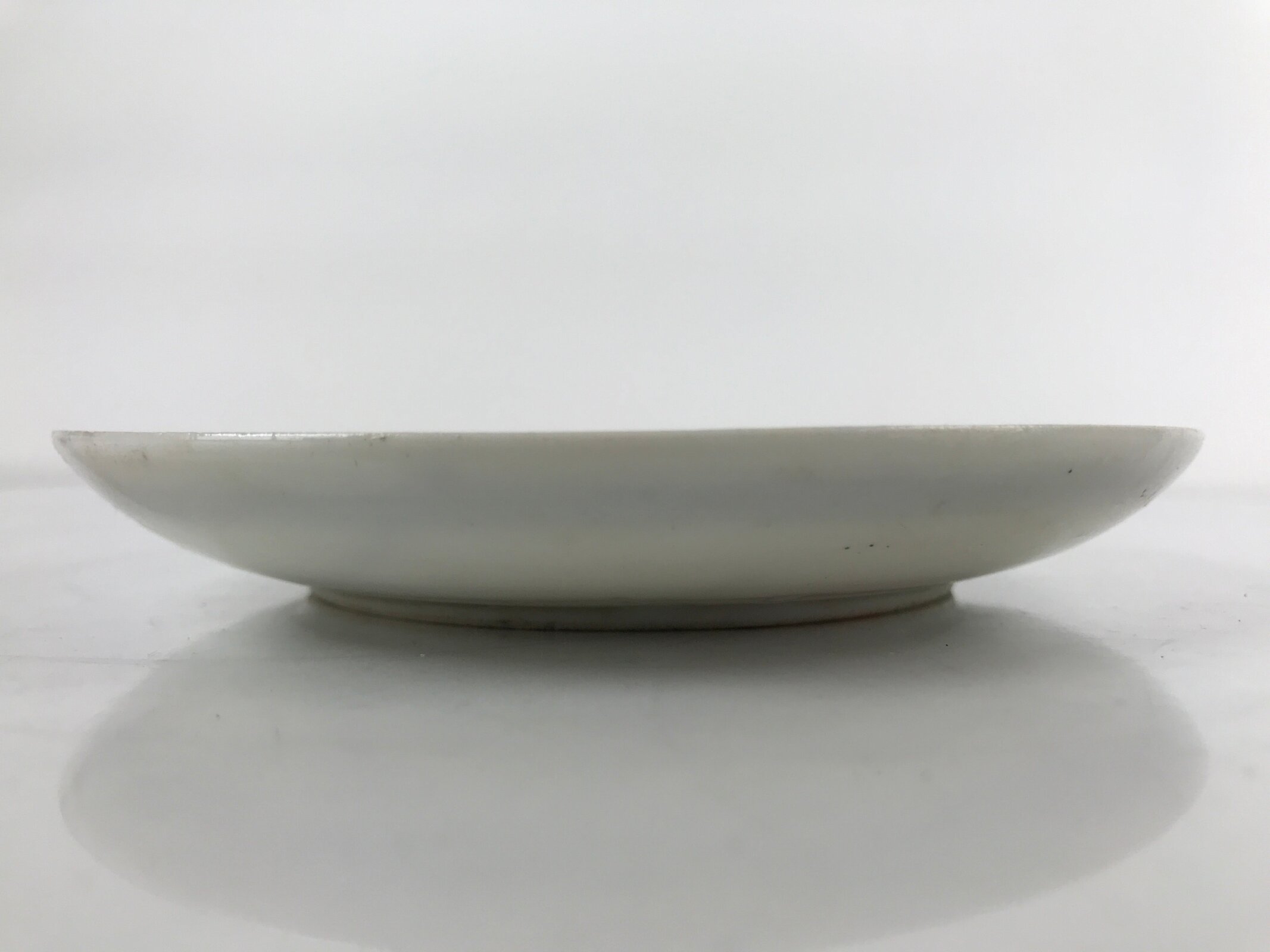 Japanese Porcelain Small Plate Kozara Vtg Plum Blossom Sun Black White PY711