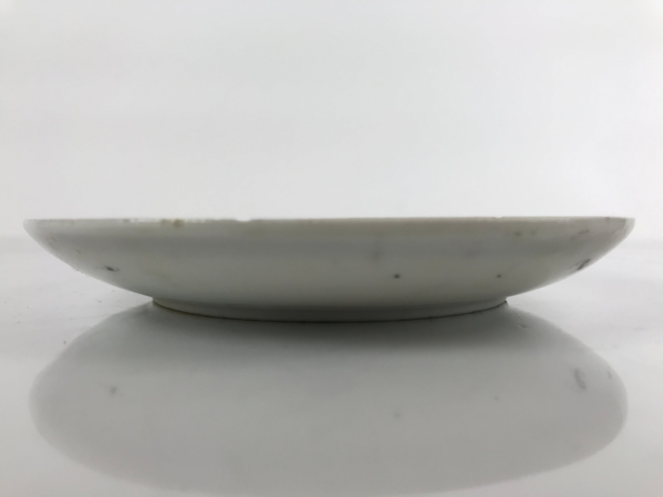 Japanese Porcelain Small Plate Kozara Vtg Plum Blossom Sun Black White PY713