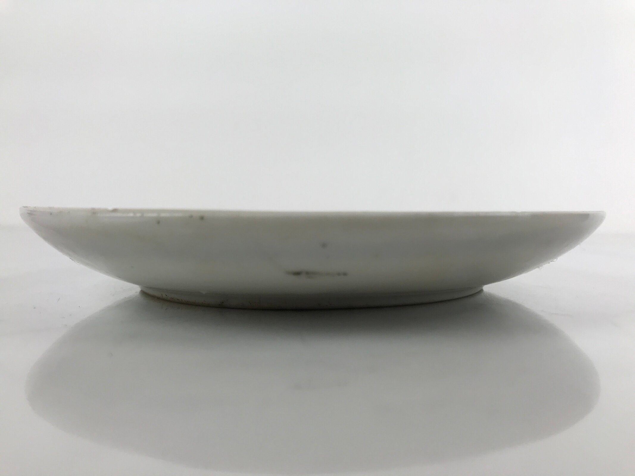 Japanese Porcelain Small Plate Kozara Vtg Plum Blossom Sun Black White PY713