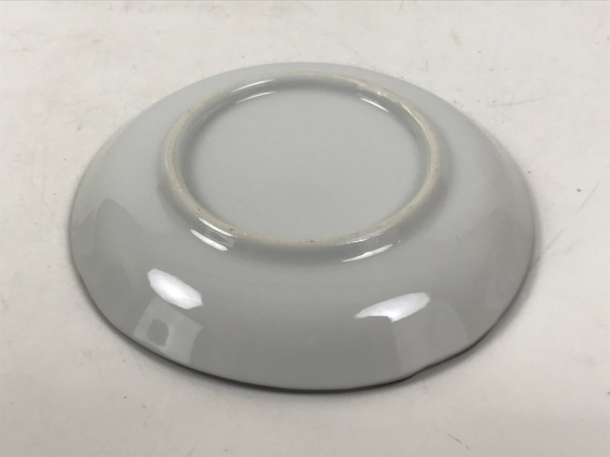 Japanese Porcelain Small Plate Kozara Vtg Sara Morning Glory Asagao Blue Y355