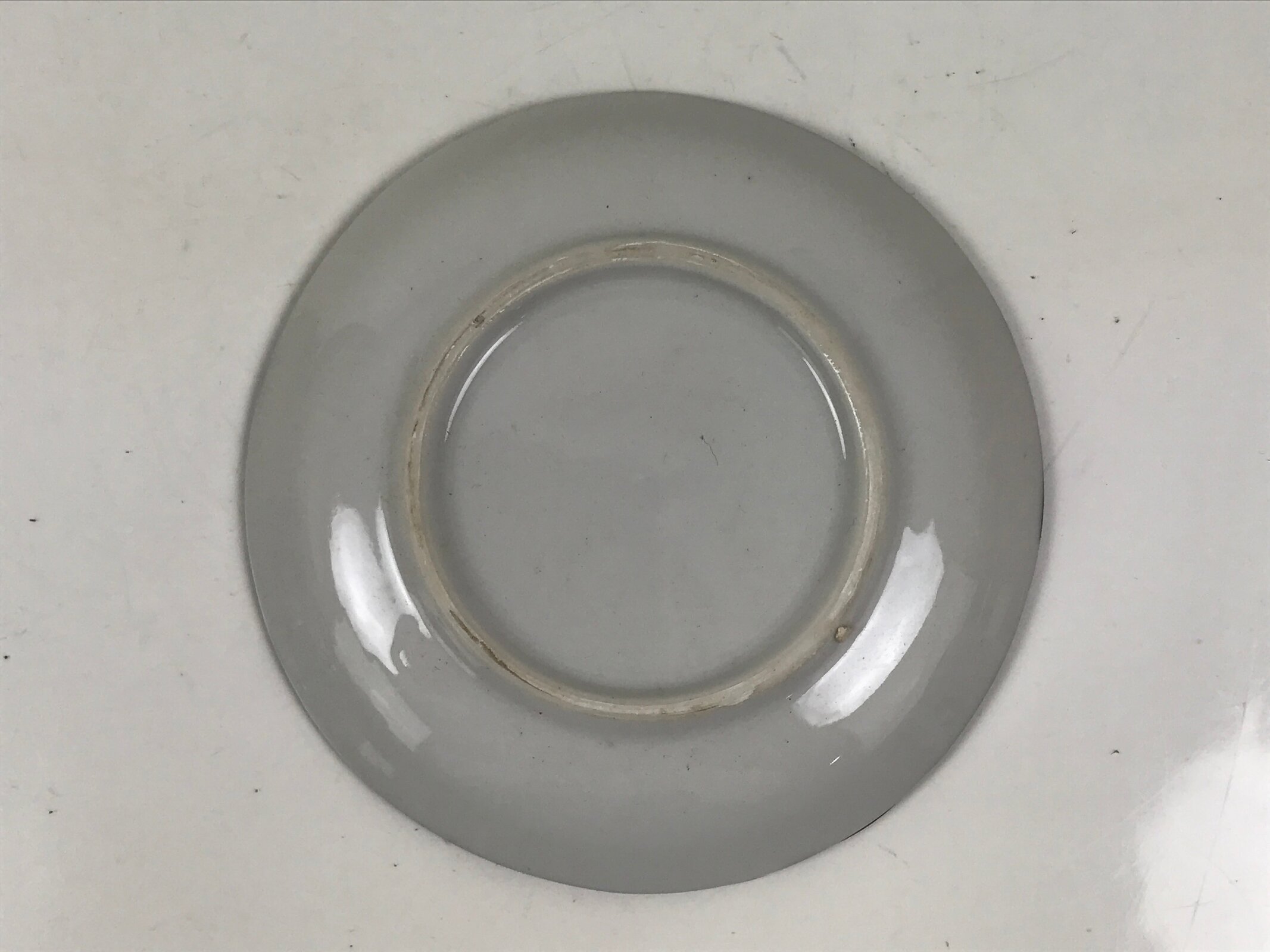 Japanese Porcelain Small Plate Kozara Vtg Sara Morning Glory Asagao Blue Y362