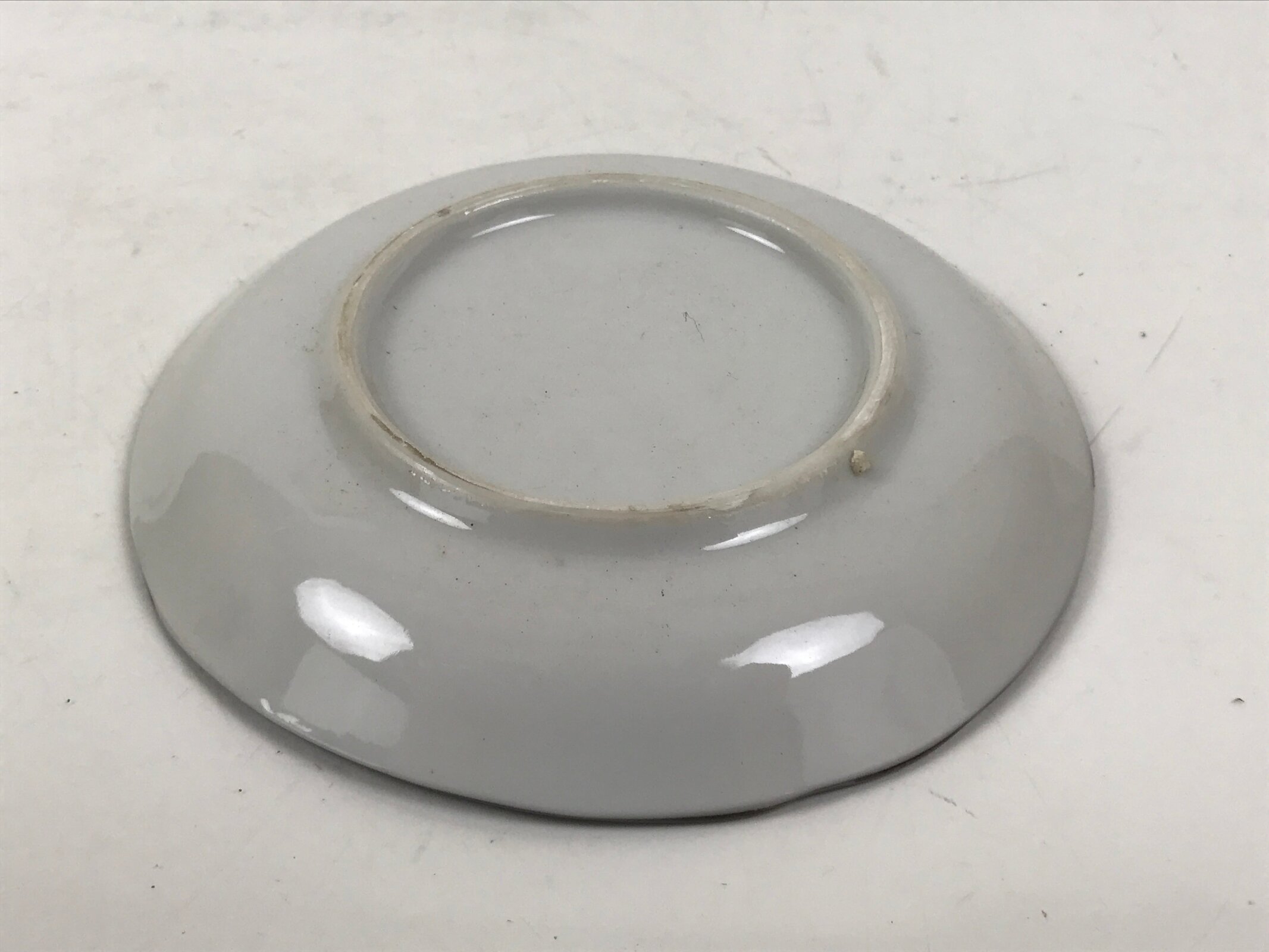 Japanese Porcelain Small Plate Kozara Vtg Sara Morning Glory Asagao Blue Y362