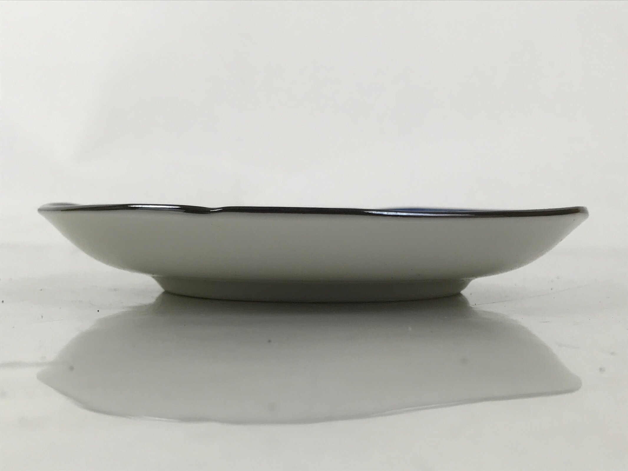 Japanese Porcelain Small Plate Kozara Vtg Sara Morning Glory Asagao Blue Y362