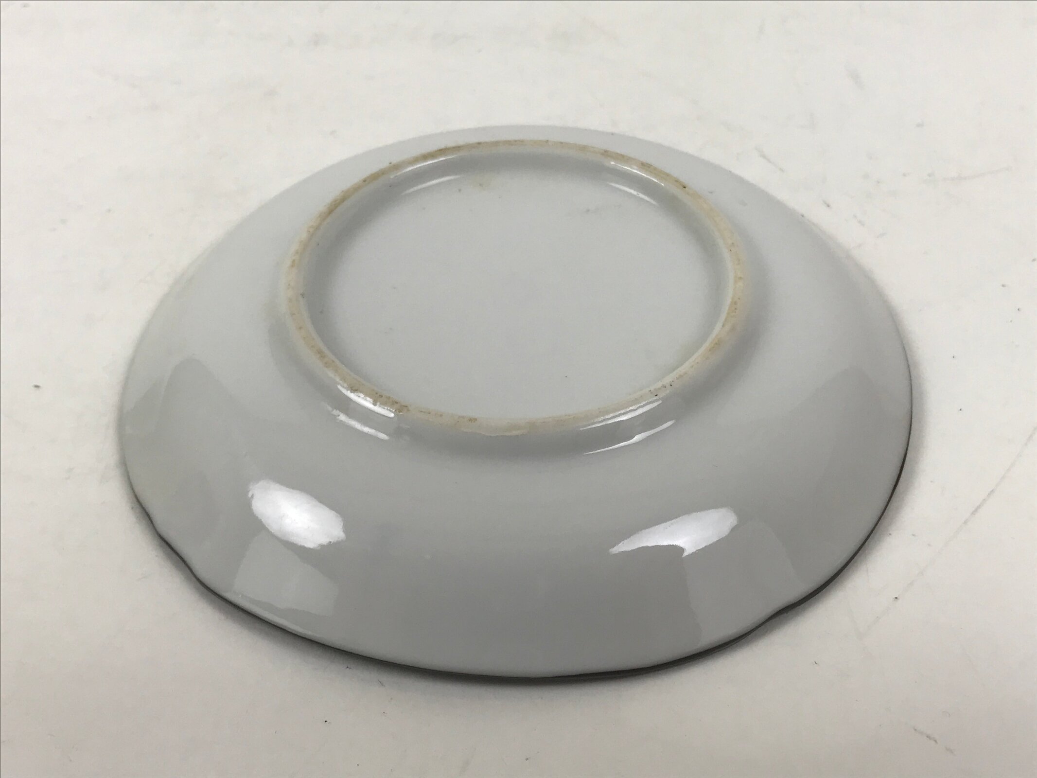 Japanese Porcelain Small Plate Kozara Vtg Sara Morning Glory Asagao Blue Y367