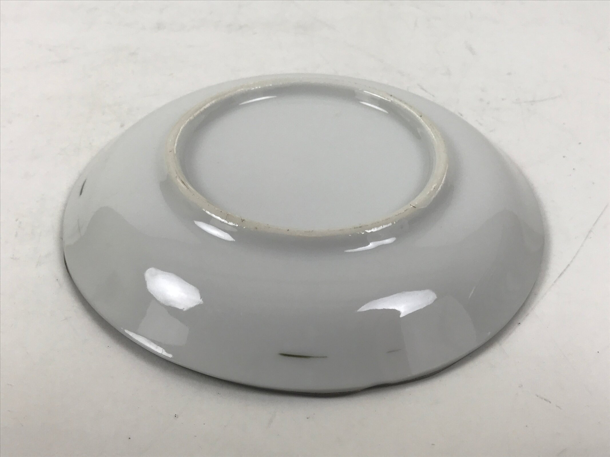 Japanese Porcelain Small Plate Kozara Vtg Sara Morning Glory Asagao Blue Y374