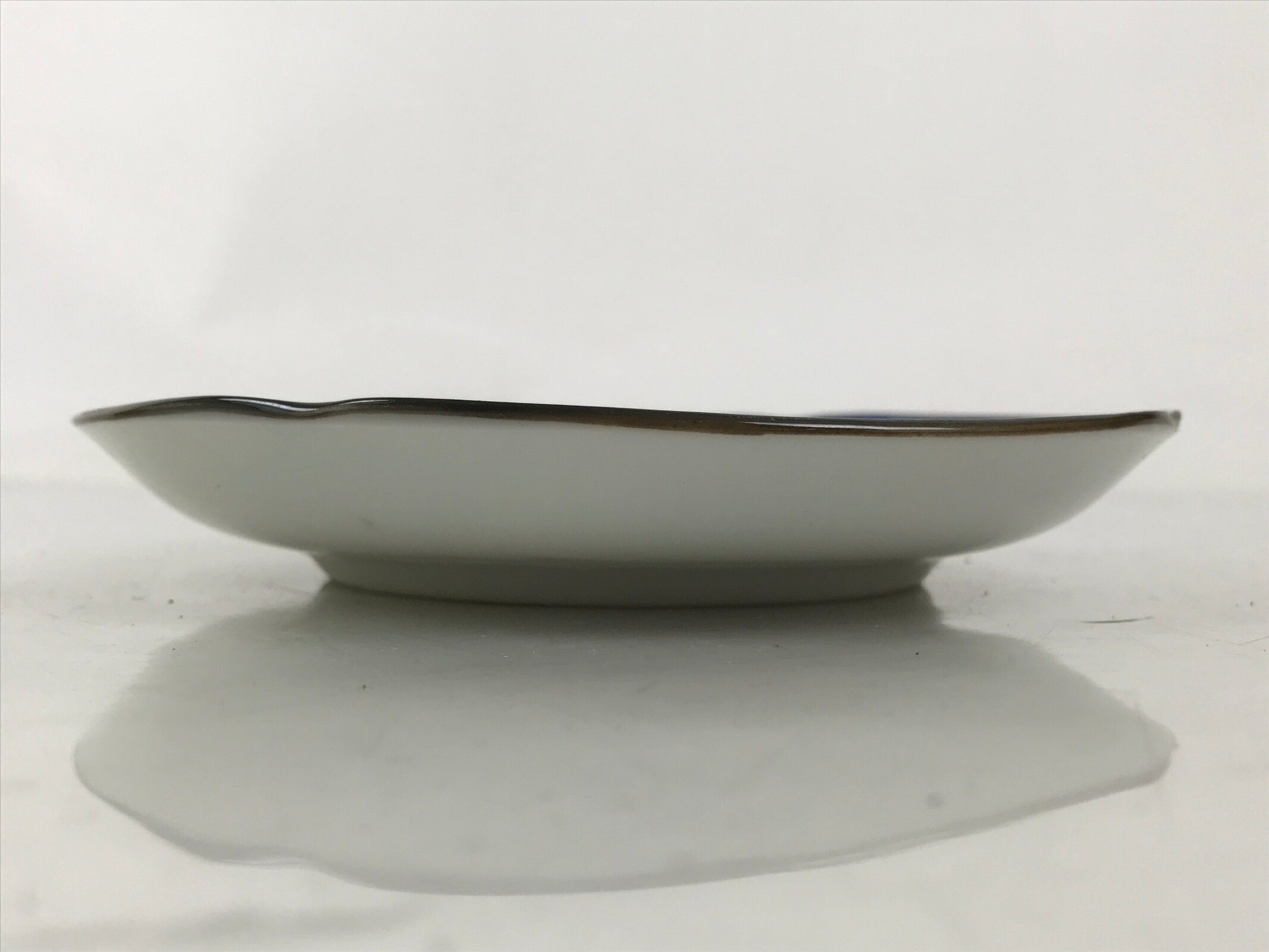 Japanese Porcelain Small Plate Kozara Vtg Sara Morning Glory Asagao Blue Y374