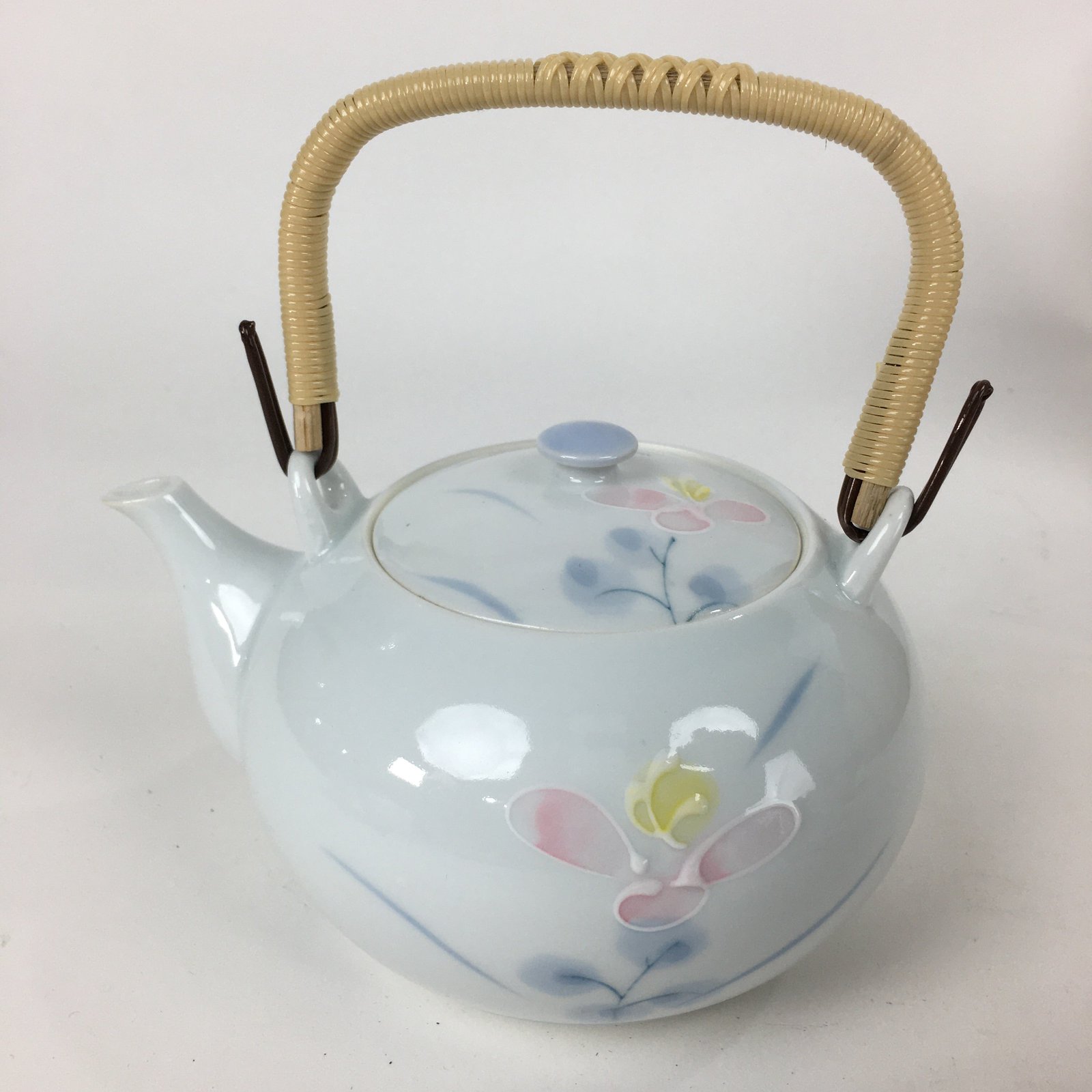 Japanese Porcelain Tea Set Arita ware Cup Pot Vtg Yunomi Kyusu Sencha PX573