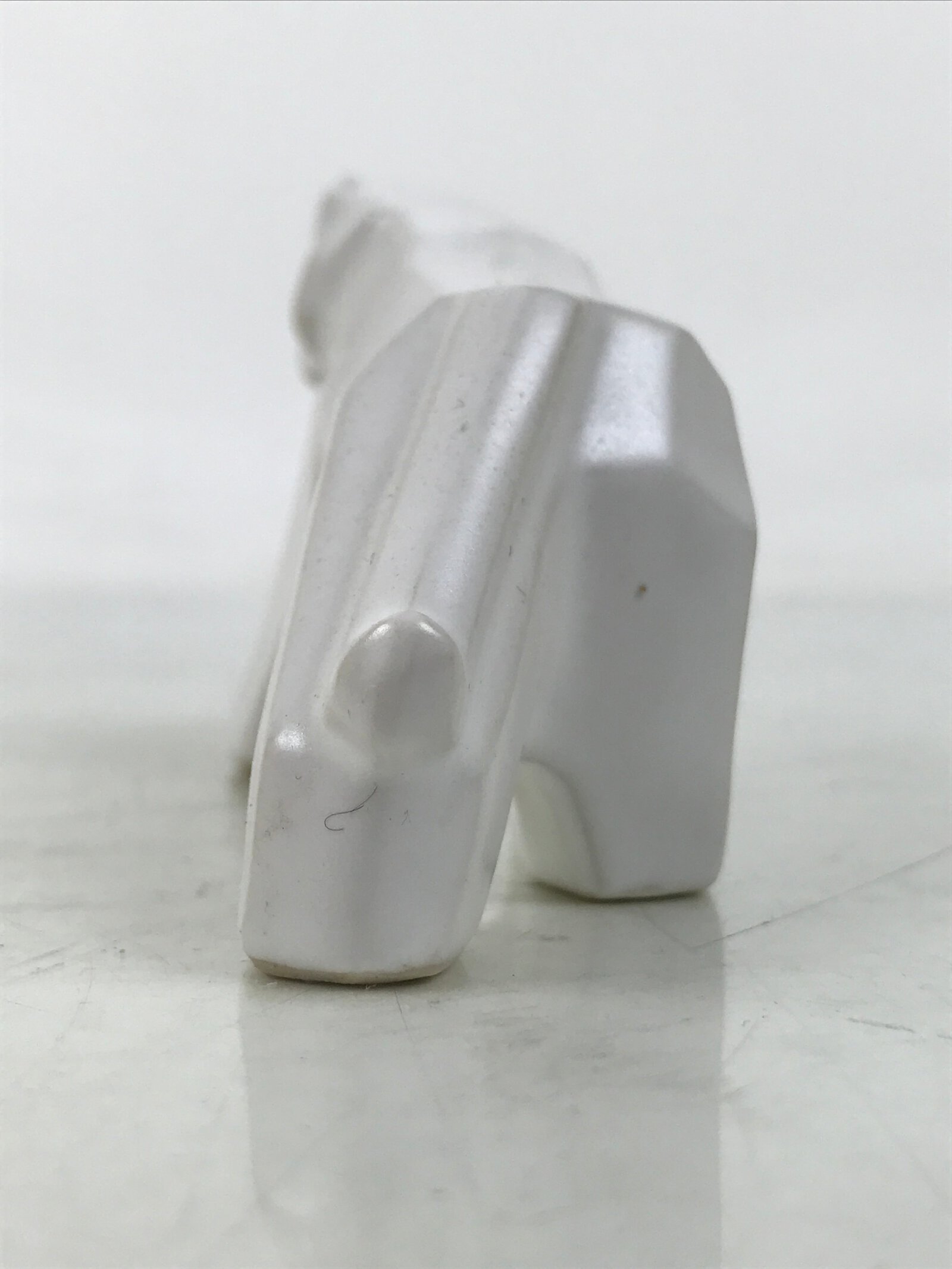 Japanese Porcelain Tiger Figurine Vtg Zodiac Okimono Statue Decor White ST80