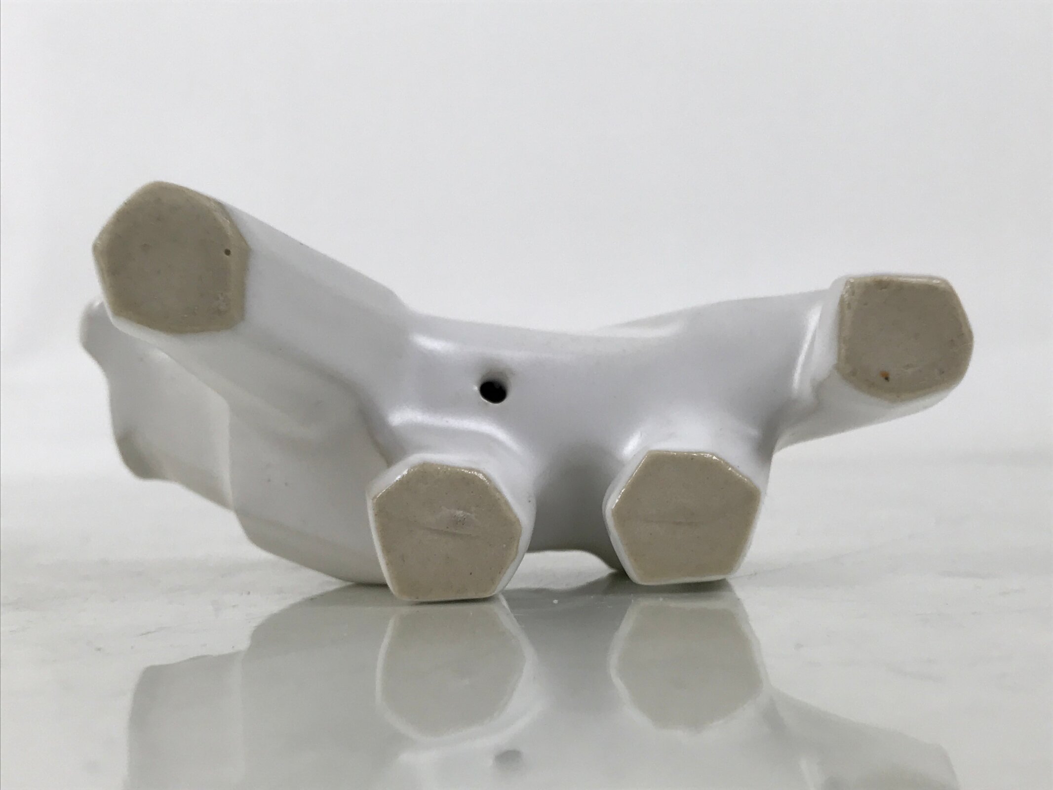 Japanese Porcelain Tiger Figurine Vtg Zodiac Okimono Statue Decor White ST80