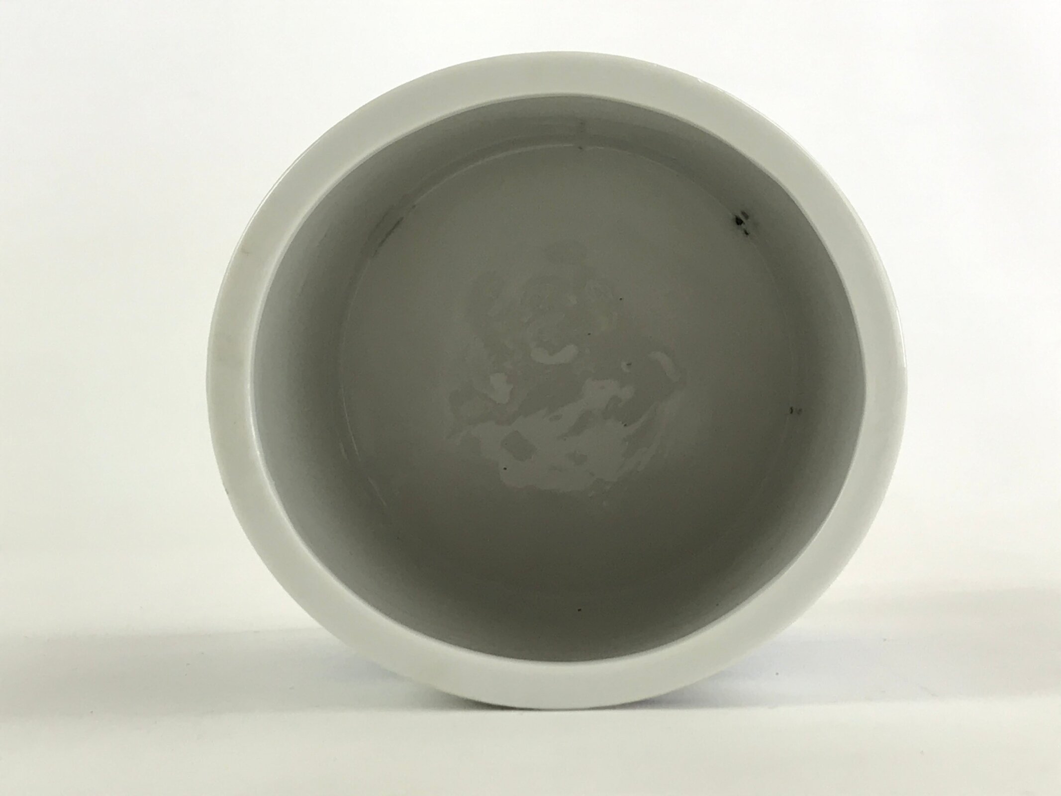 Japanese Porcelain Vase Kabin Vtg White Blue Ikebana Flower Arrangement FK74