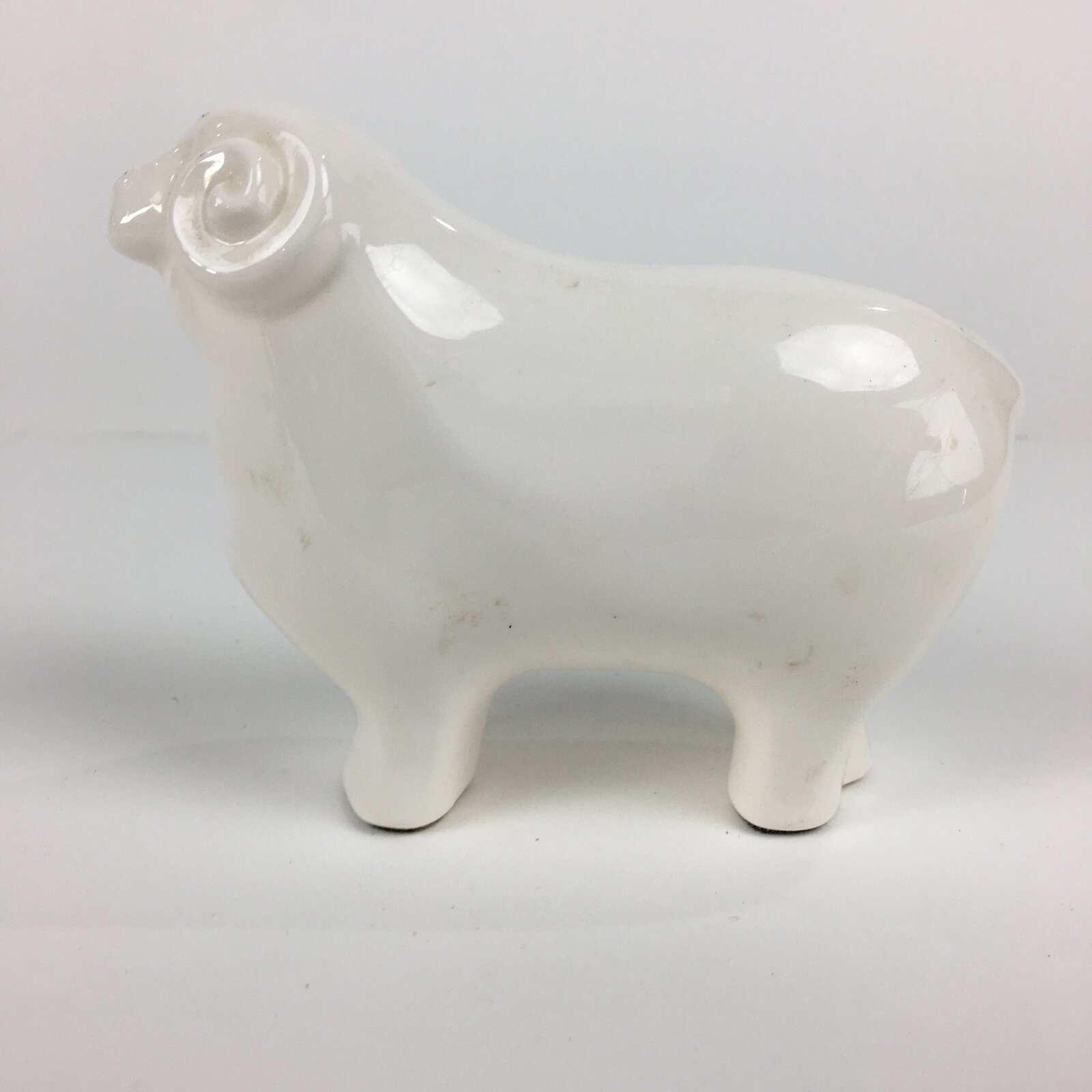 Japanese Porcelain Zodiac Sheep Figurine Vtg White Lucky Charm Hitsuji BD738