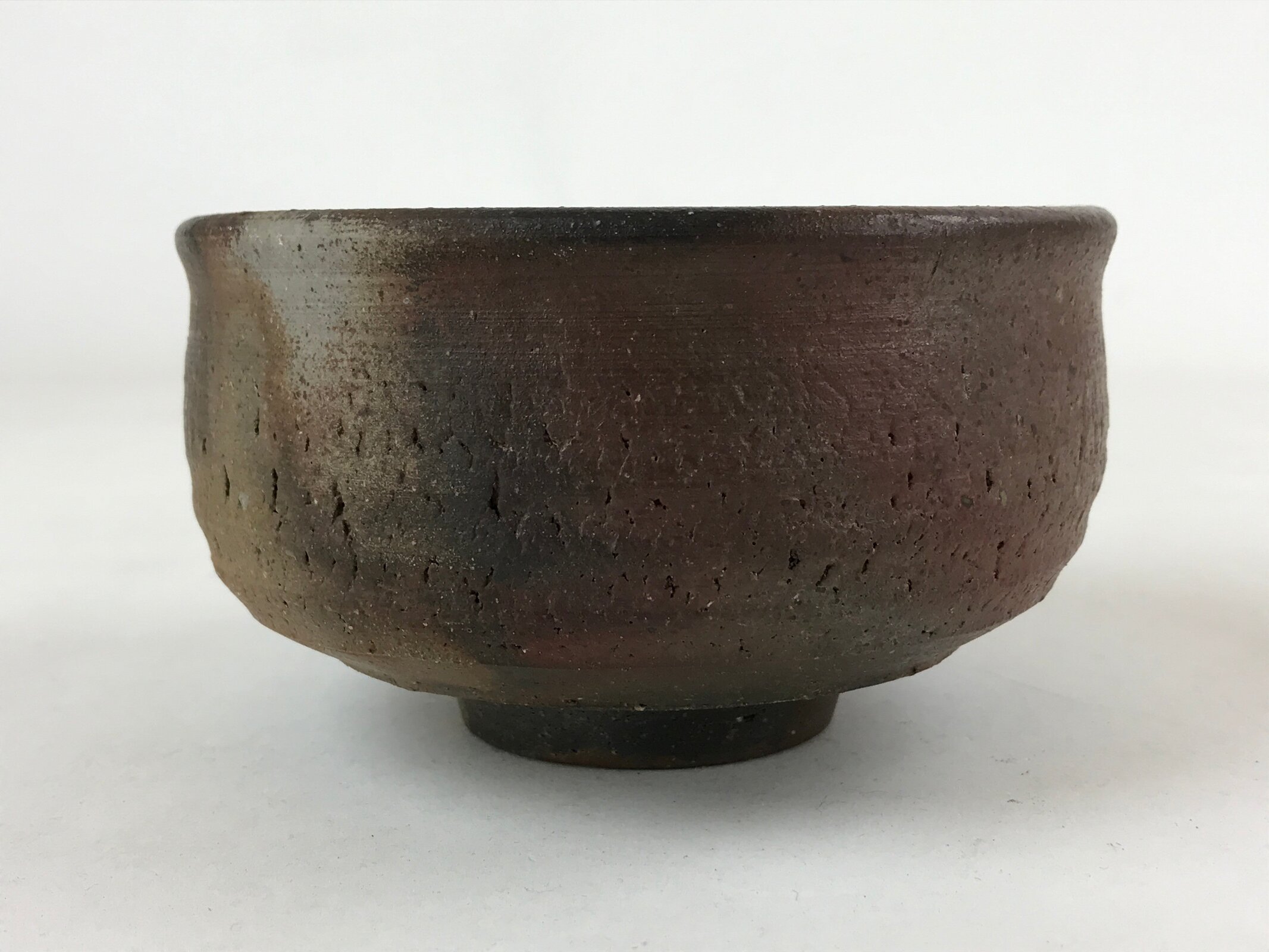 Japanese Pottery Green Tea Bowl Vtg Brown Matte Matcha Chawan CHB20