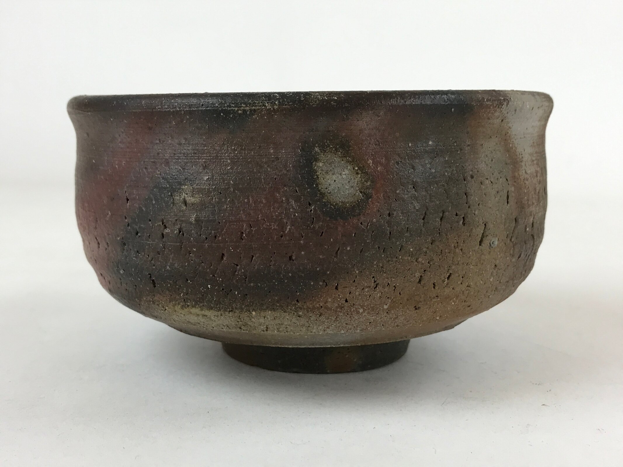 Japanese Pottery Green Tea Bowl Vtg Brown Matte Matcha Chawan CHB20