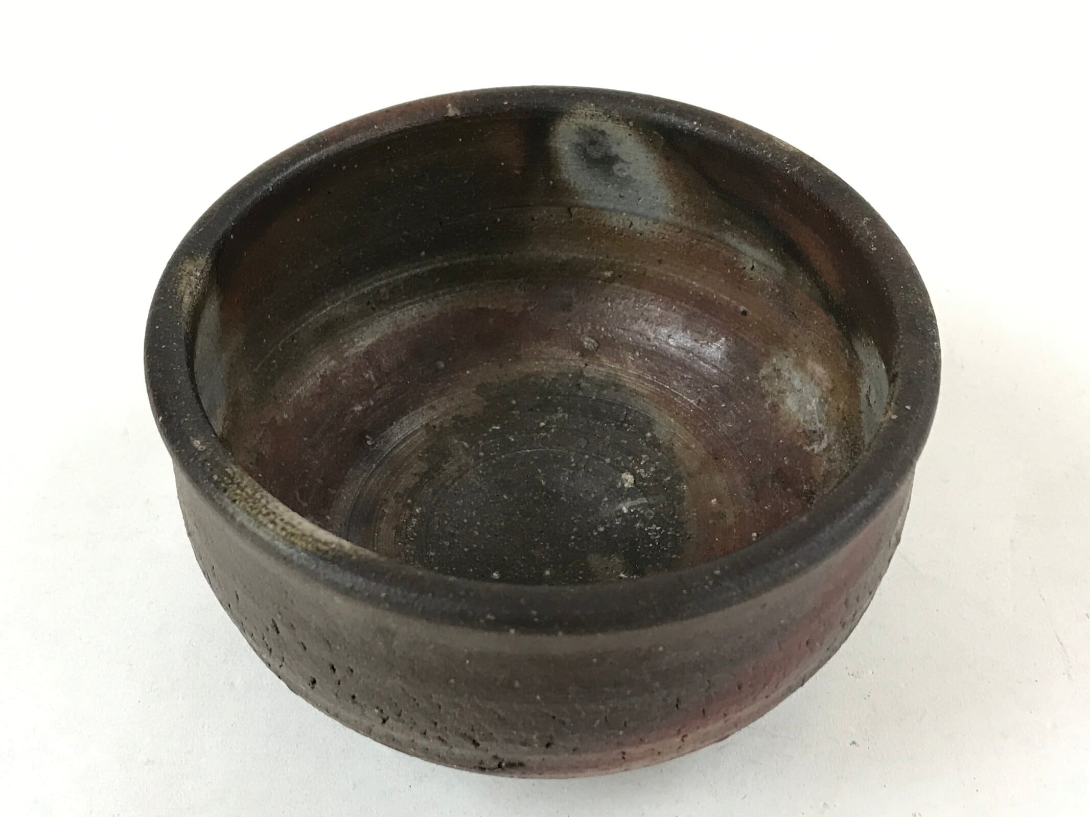 Japanese Pottery Green Tea Bowl Vtg Brown Matte Matcha Chawan CHB20