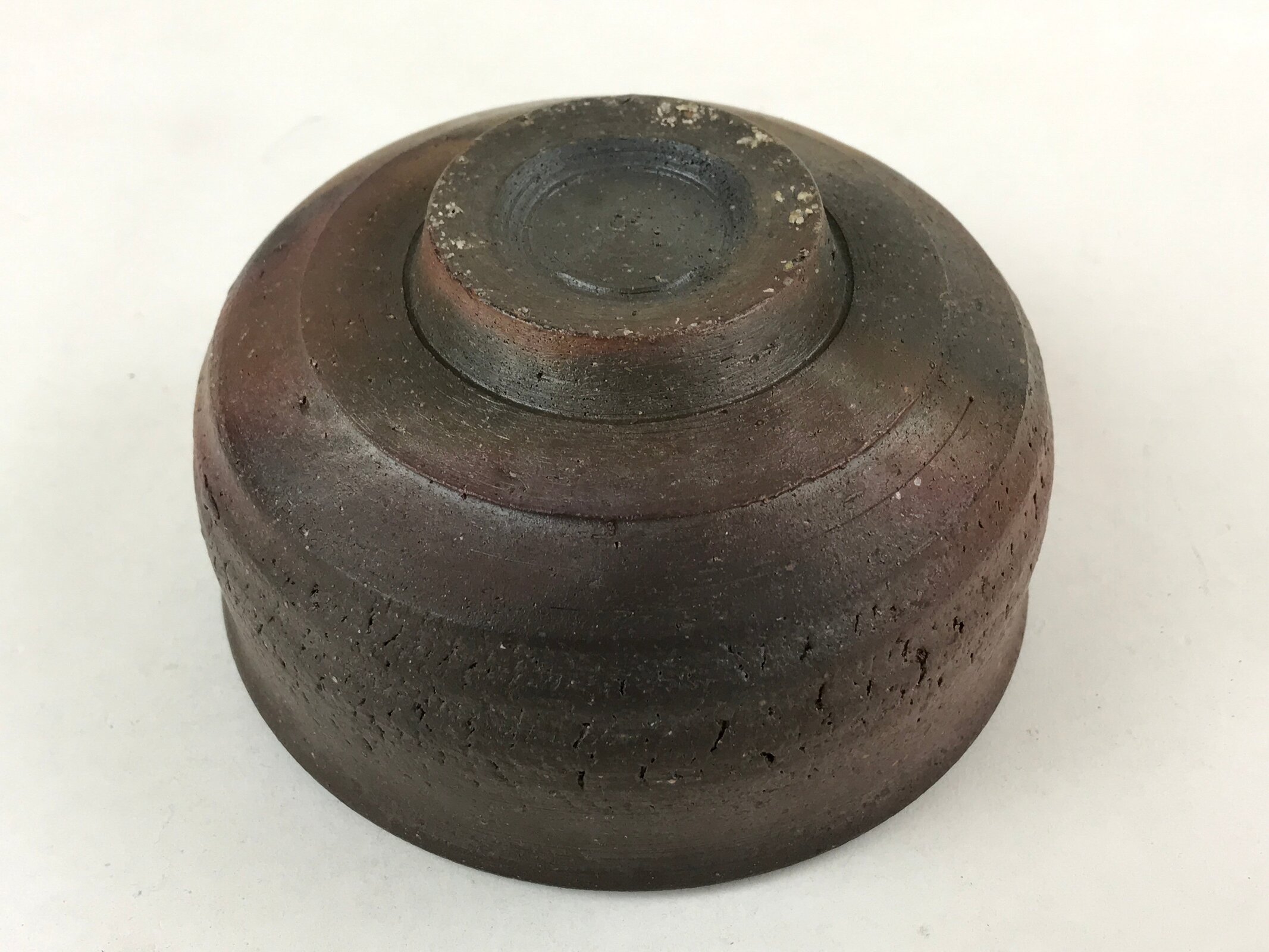 Japanese Pottery Green Tea Bowl Vtg Brown Matte Matcha Chawan CHB20