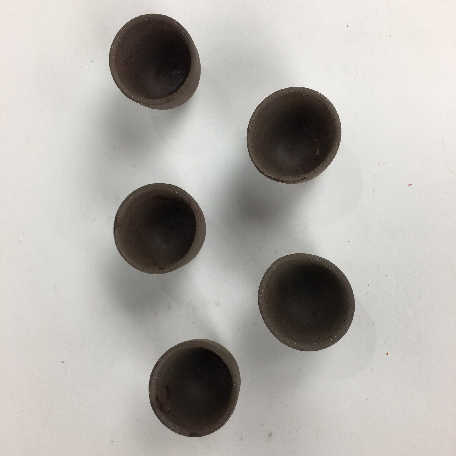 Japanese Pottery Koza-yaki Hot Sake Cup Set Vtg Sake Pot Guinomi Cups PX544