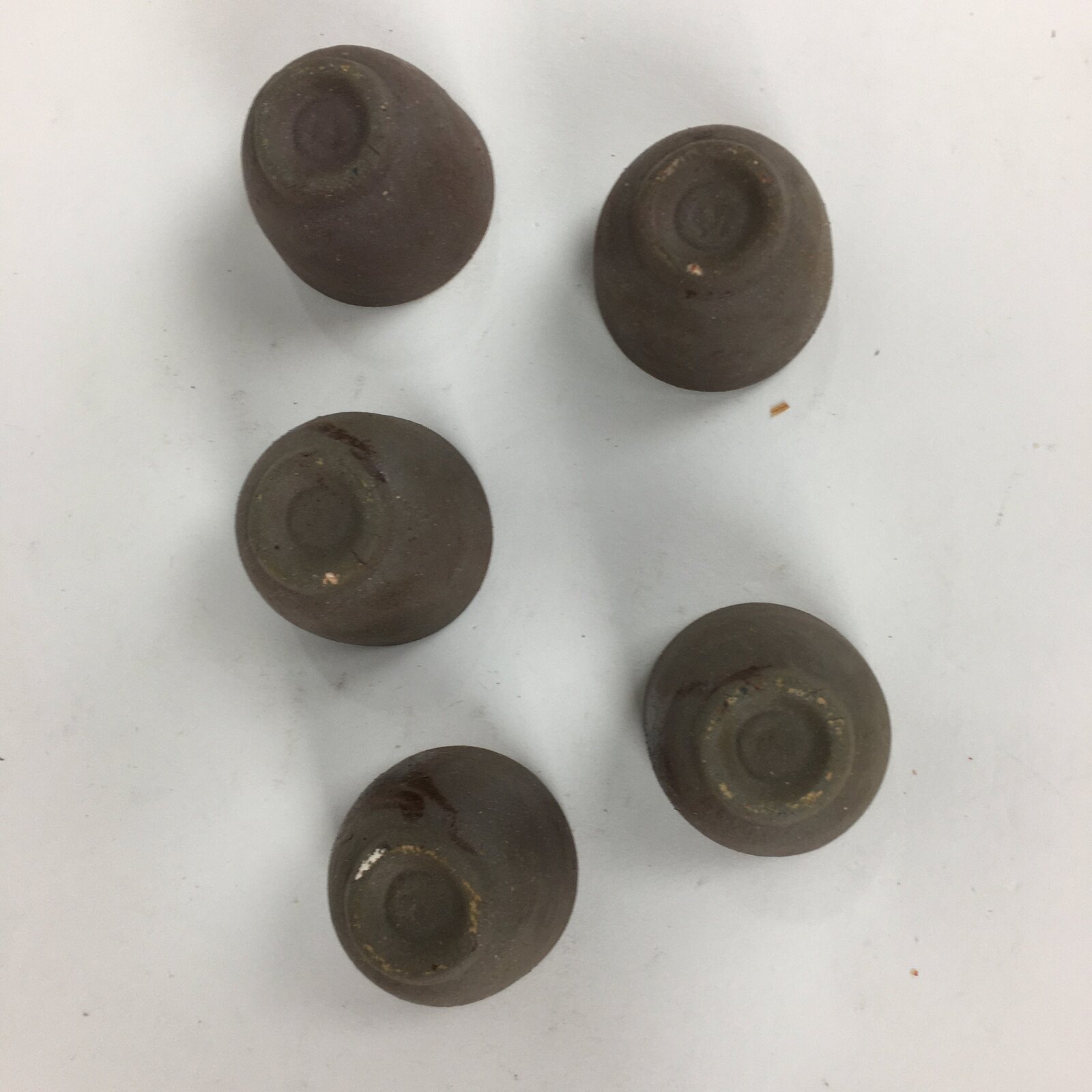 Japanese Pottery Koza-yaki Hot Sake Cup Set Vtg Sake Pot Guinomi Cups PX544