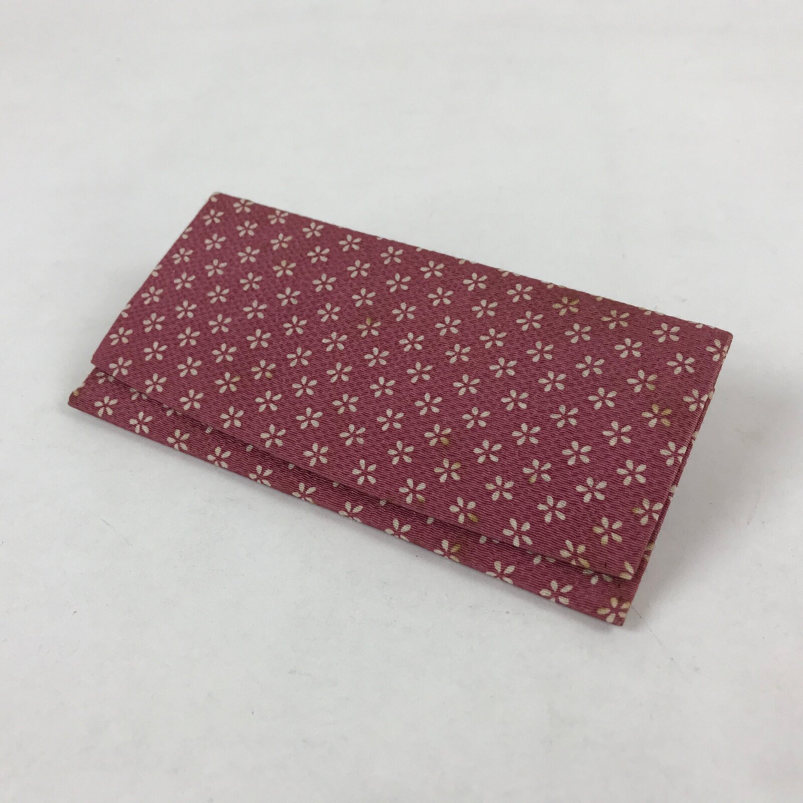 Japanese Prayer Beads Fabric Bag Vtg 2 Pockets Nishijin-Ori Jyuzu-Bukuro BA178