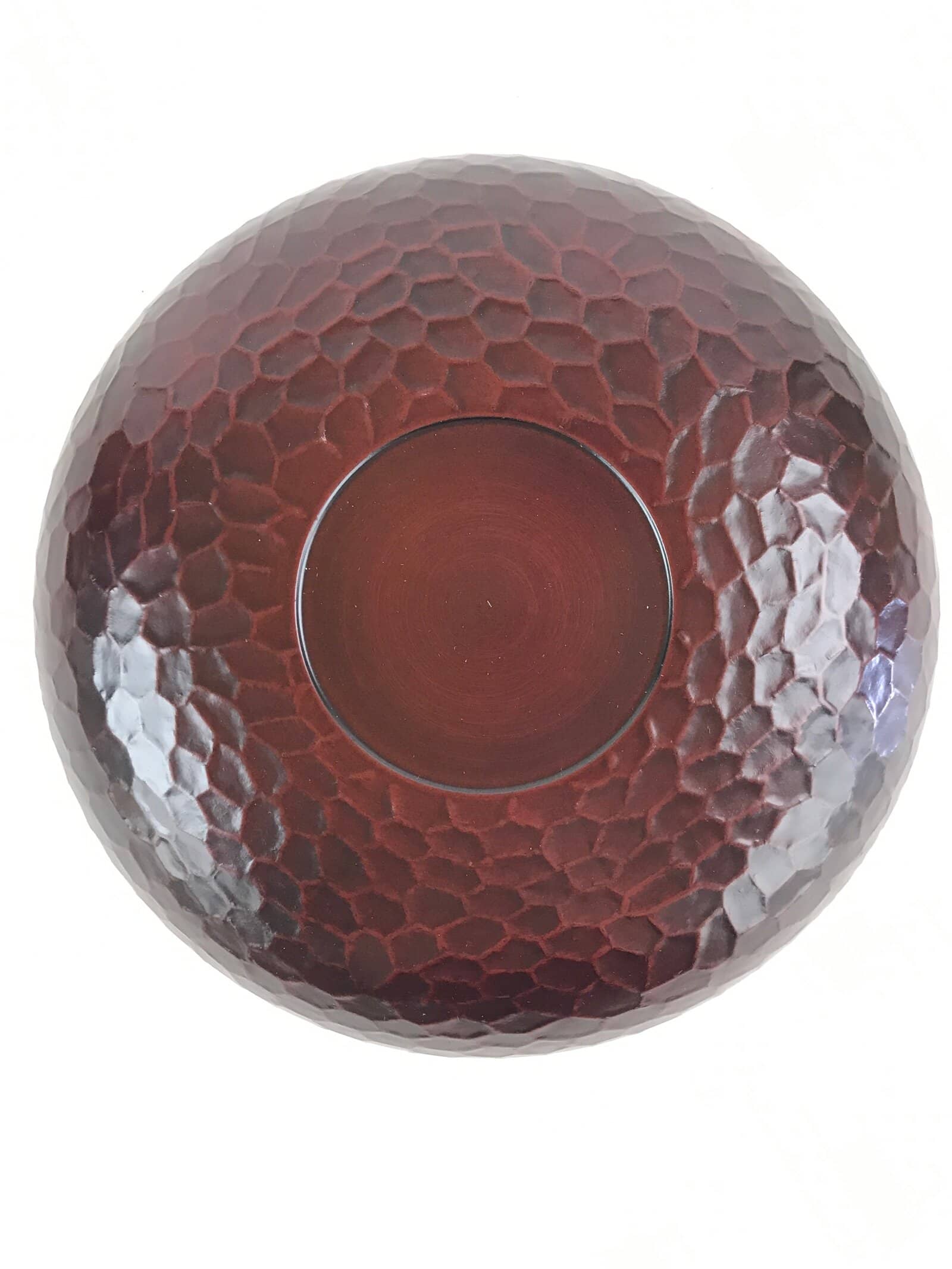 Japanese Resin Lacquer Replica Kashiki Snack Bowl Vtg Kamakurabori Iris L21