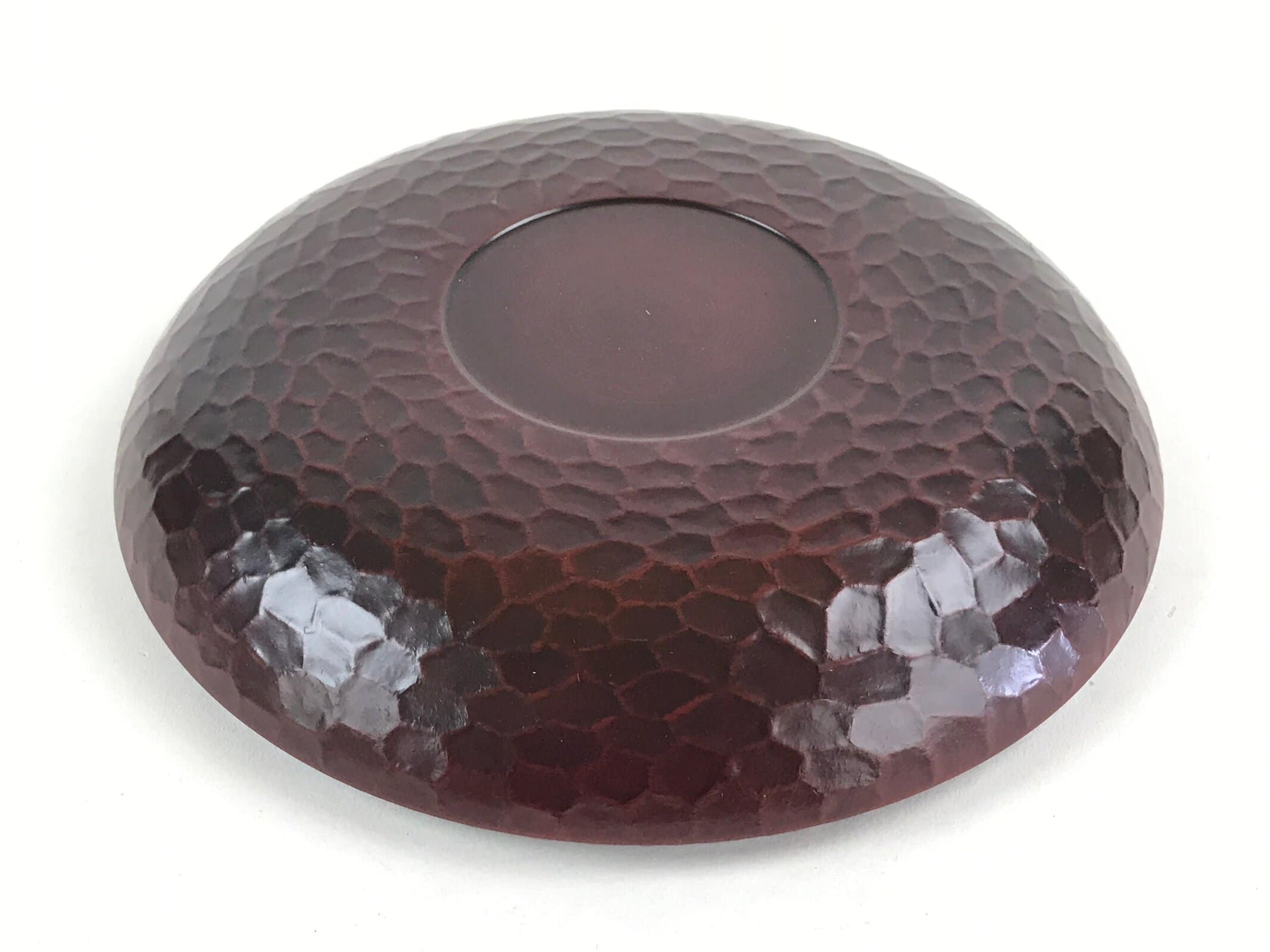 Japanese Resin Lacquer Replica Kashiki Snack Bowl Vtg Kamakurabori Iris L21