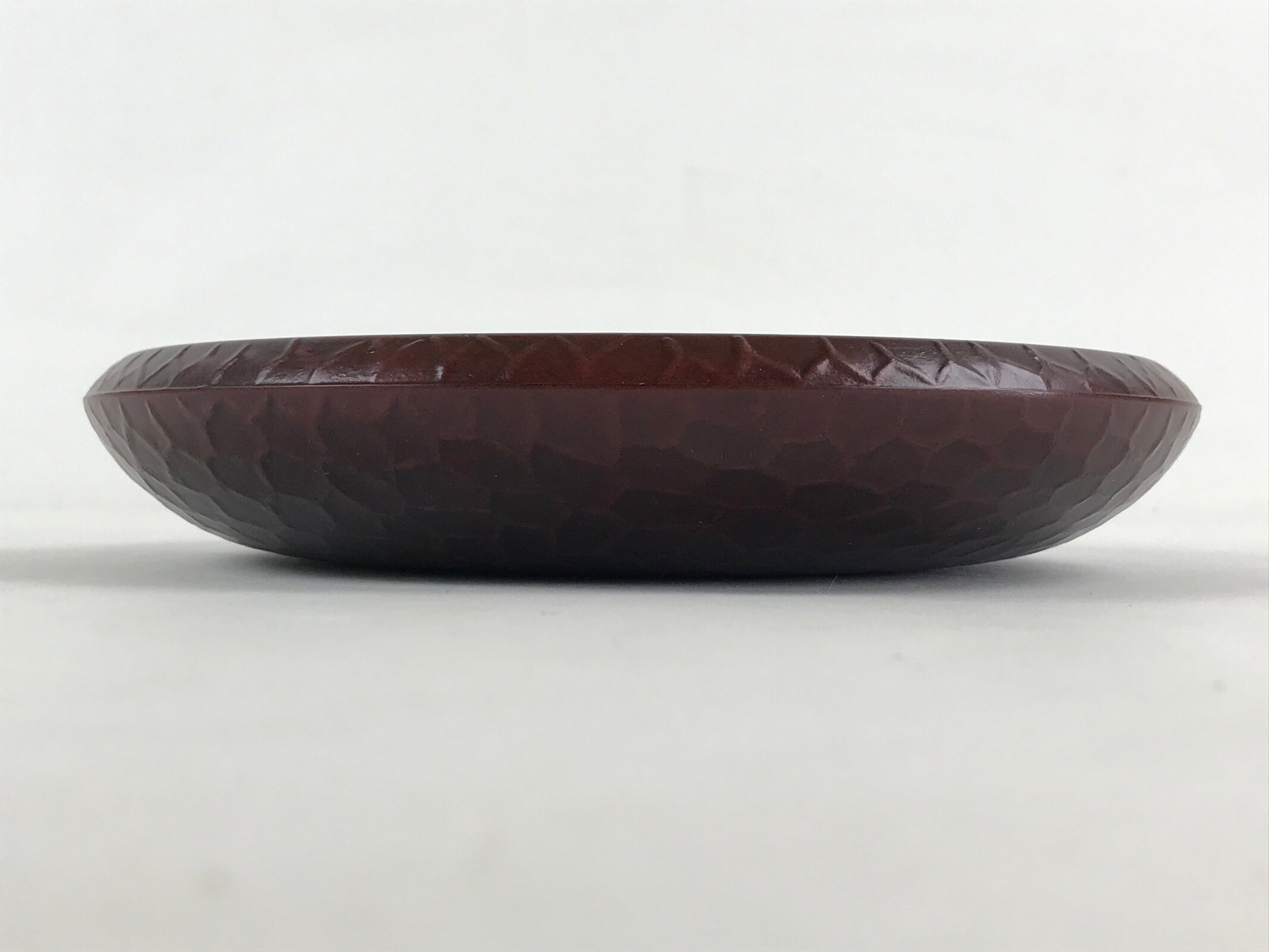 Japanese Resin Lacquer Replica Kashiki Snack Bowl Vtg Kamakurabori Iris L21