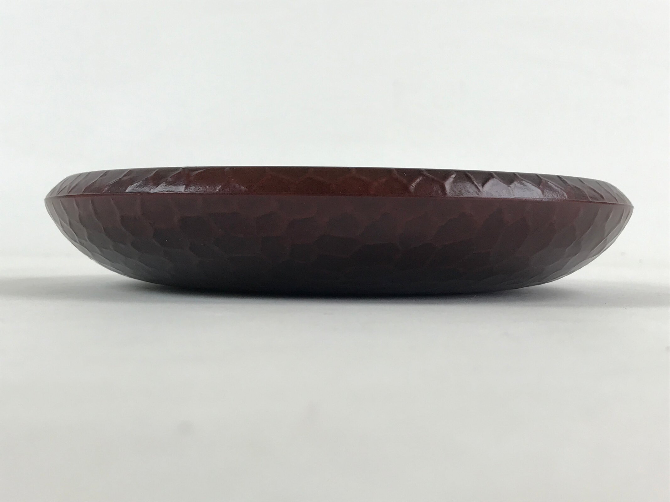 Japanese Resin Lacquer Replica Kashiki Snack Bowl Vtg Kamakurabori Iris L21