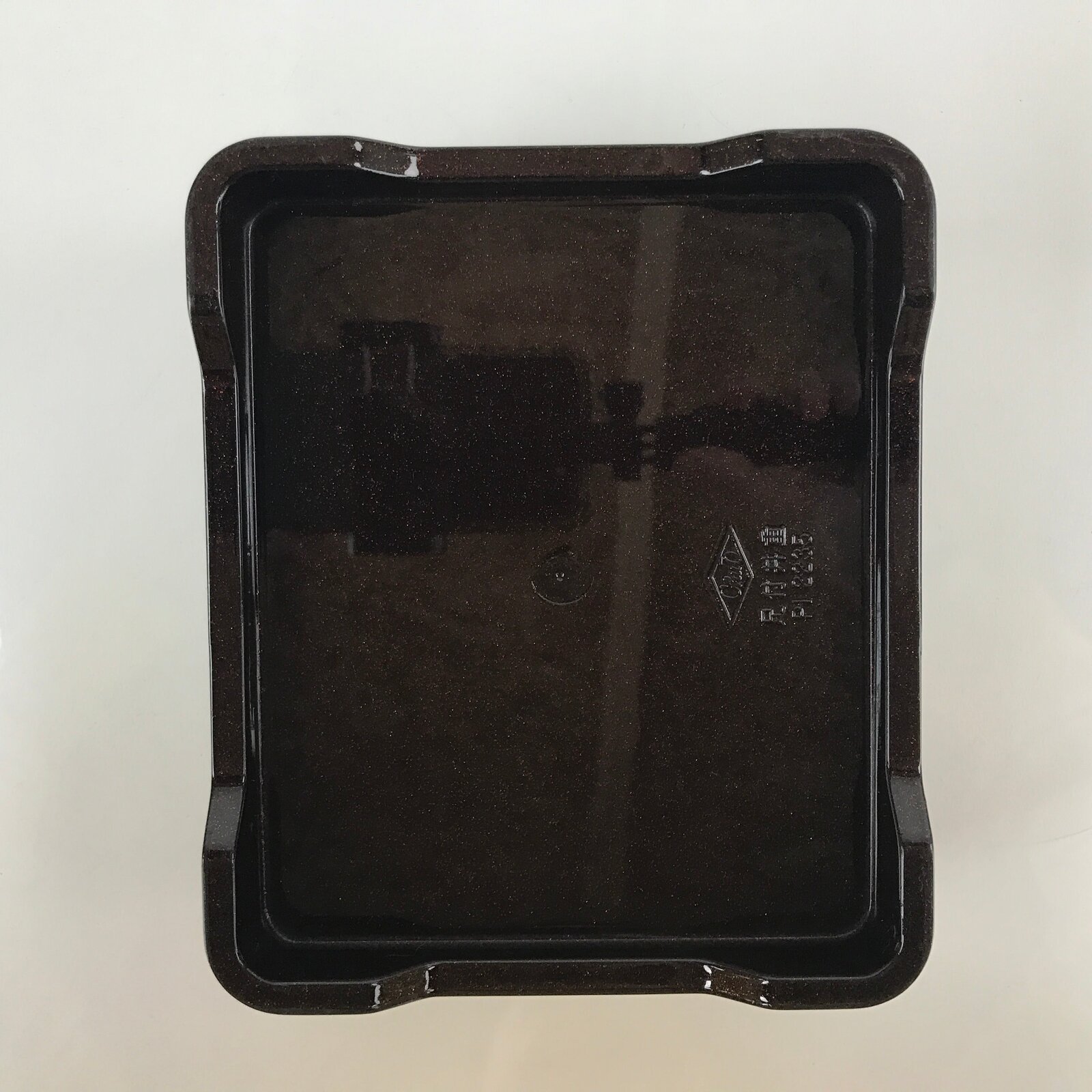 Japanese Resin Lacquer Replica Lidded Bento Lunch Box Vtg Makie Flowers L207