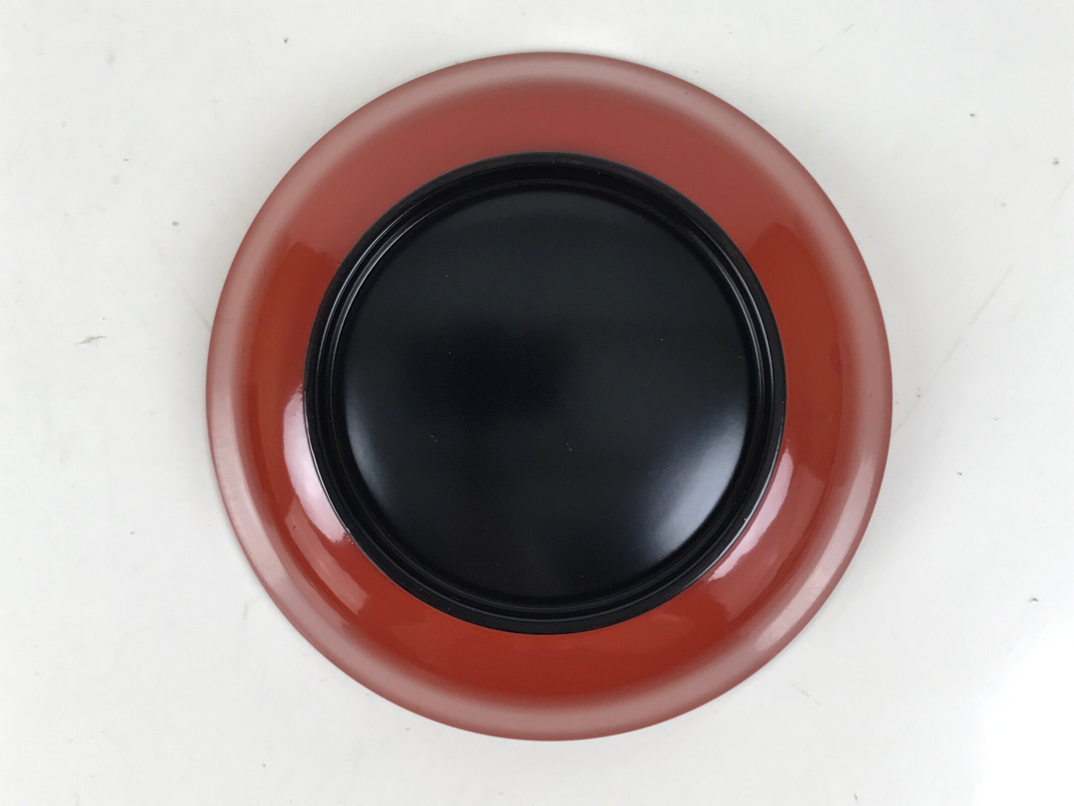 Japanese Resin Lacquer Replica Small Bowl Vtg Kobachi Side Dish Red Black L474