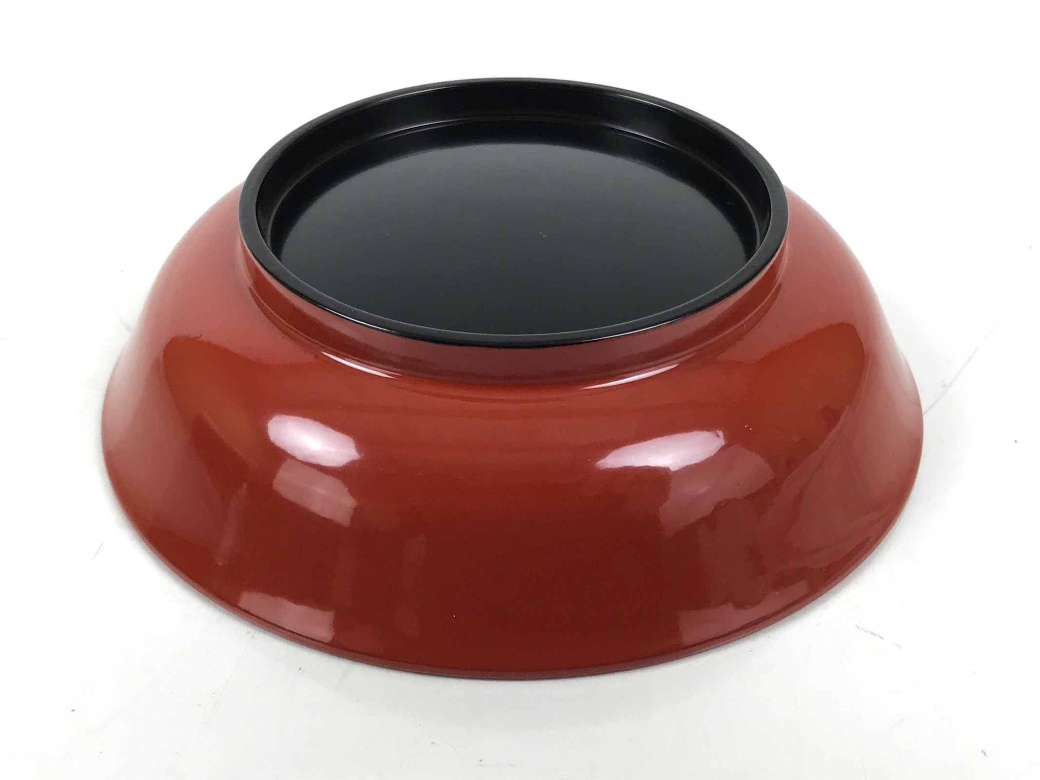 Japanese Resin Lacquer Replica Small Bowl Vtg Kobachi Side Dish Red Black L474