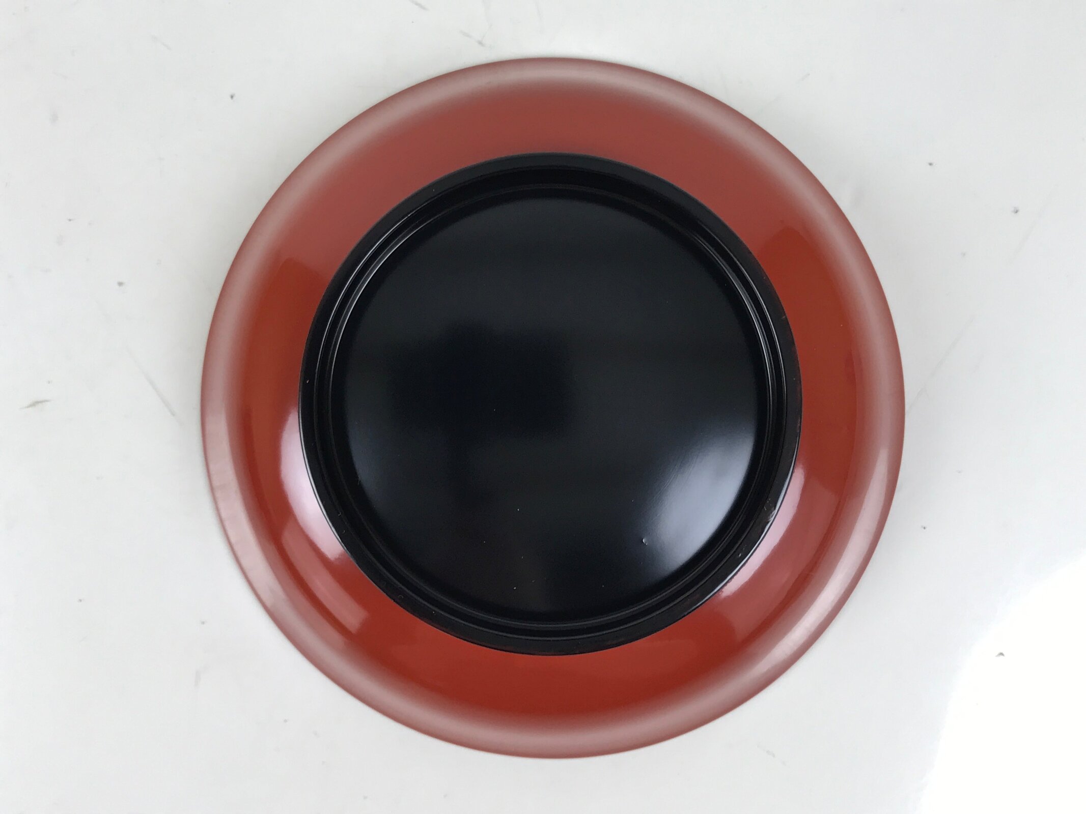 Japanese Resin Lacquer Replica Small Bowl Vtg Kobachi Side Dish Red Black L475