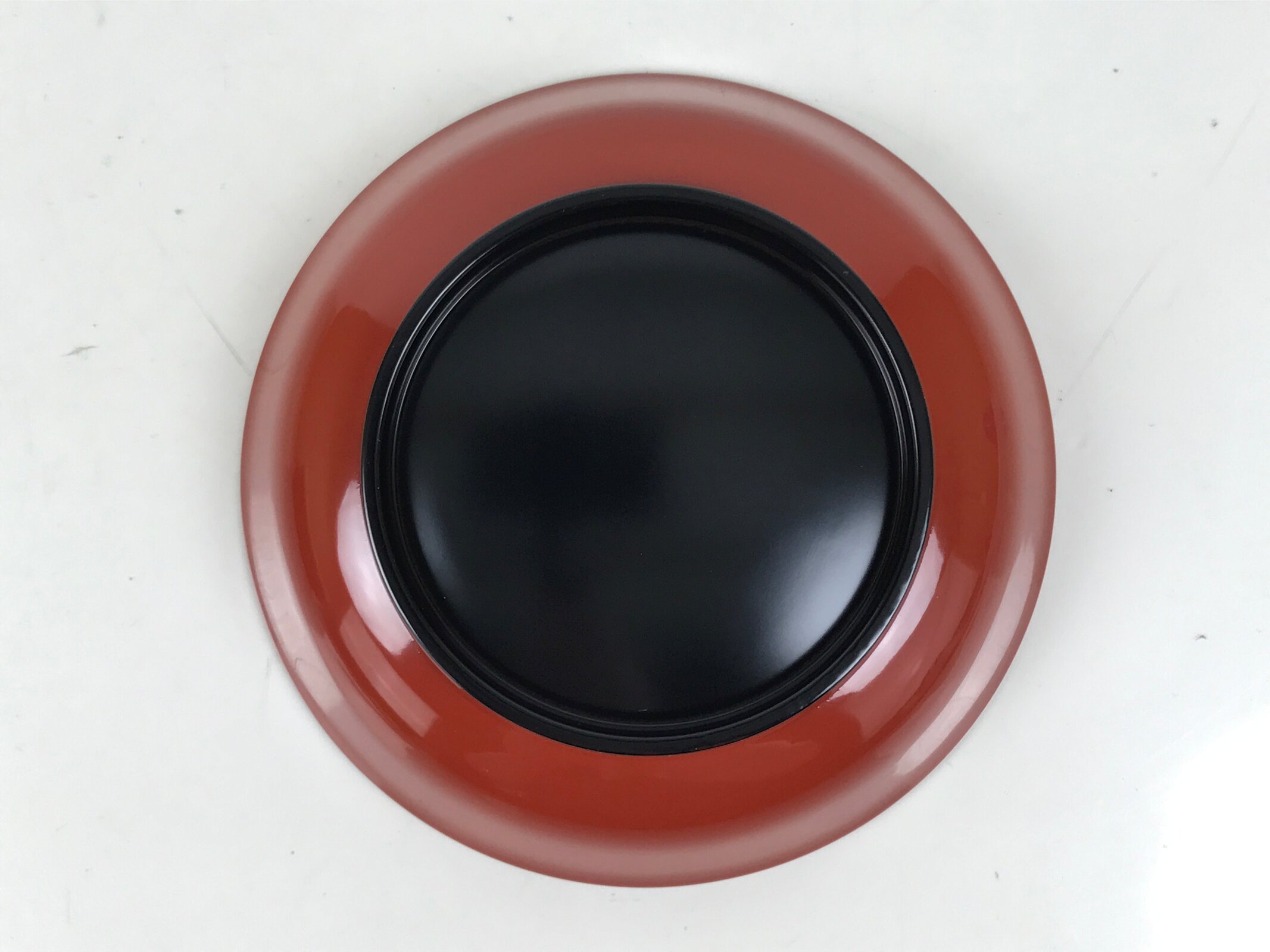 Japanese Resin Lacquer Replica Small Bowl Vtg Kobachi Side Dish Red Black L477
