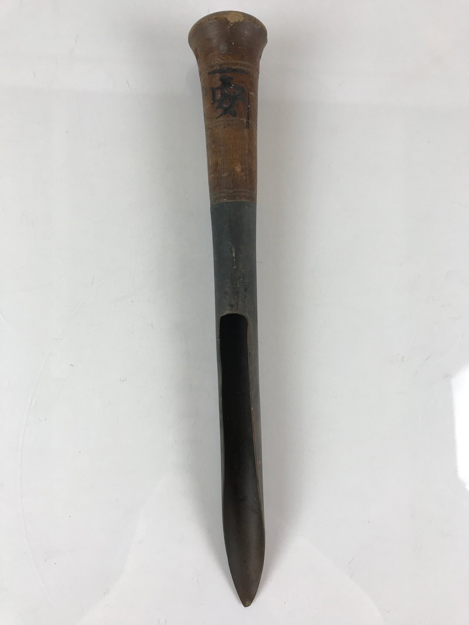 Japanese Rice Measuring Scoop Vtg Quality check Metal Wood Handle JK425