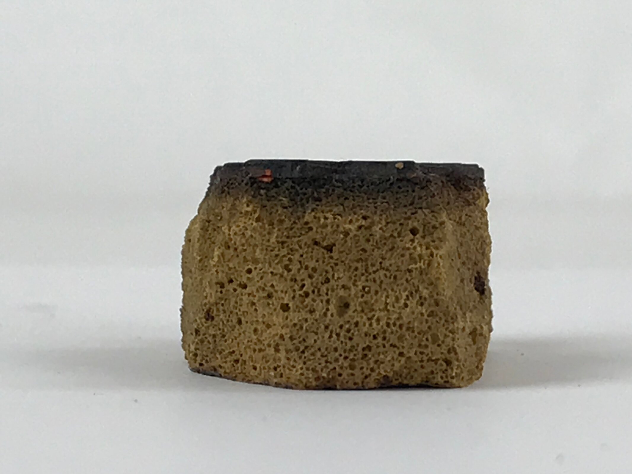 Japanese Rubber Stamp Child Holding Object Vtg Sponge Base Stationary HS233