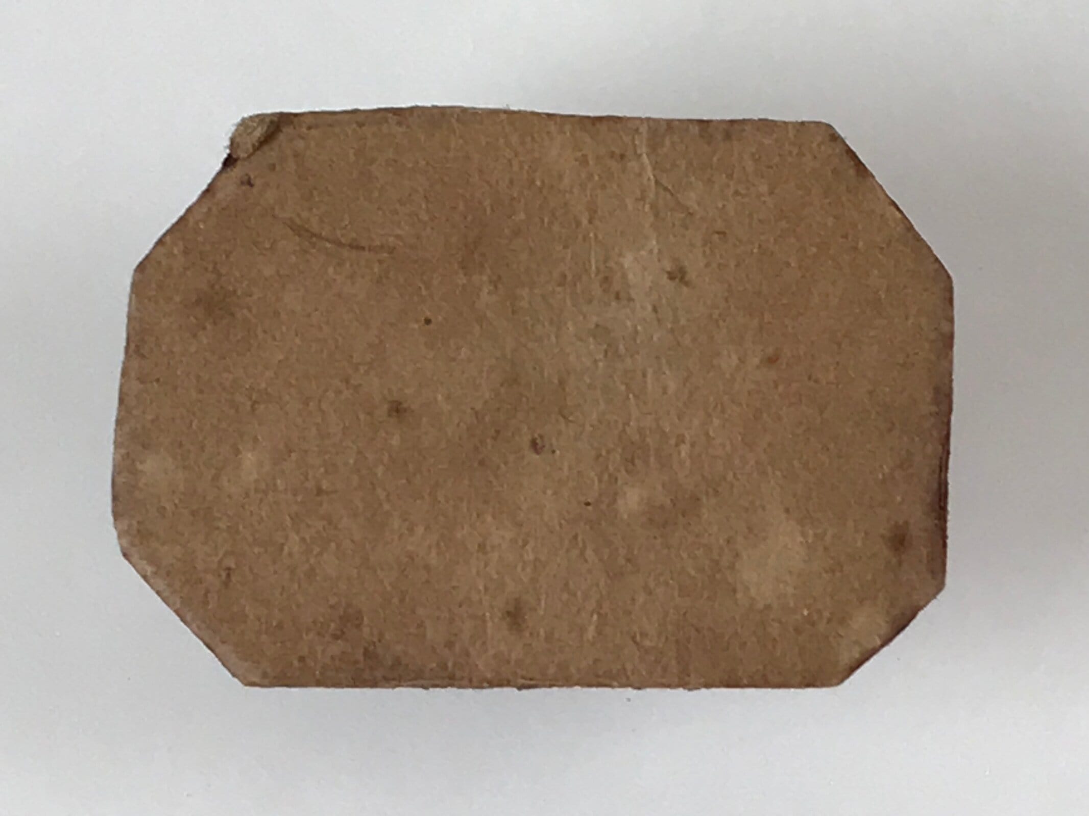 Japanese Rubber Stamp Fan Geometric Vtg Circles Sponge Base Stationary HS193