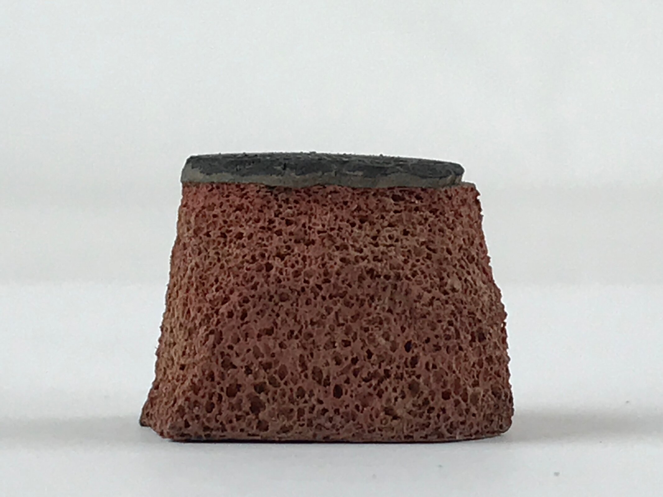 Japanese Rubber Stamp Flower Vtg Round Sponge Base Stationary HS190