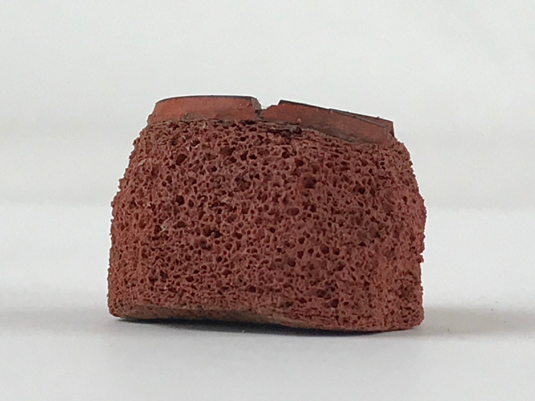 Japanese Rubber Stamp Kanji Round Vtg Sponge Base Stationary HS215