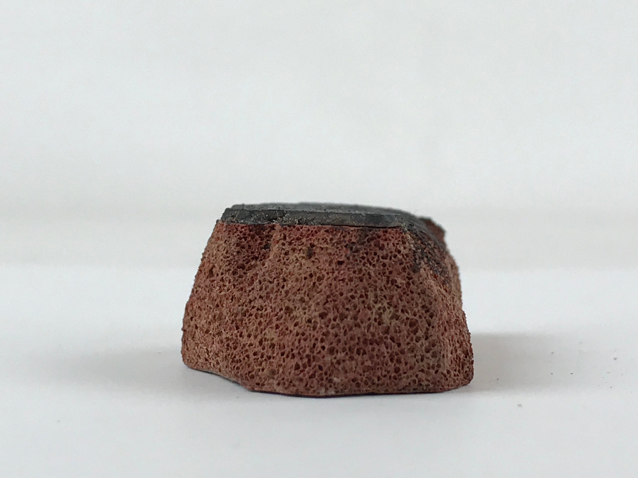 Japanese Rubber Stamp Long Leaf Vtg Sponge Base Stationary HS192