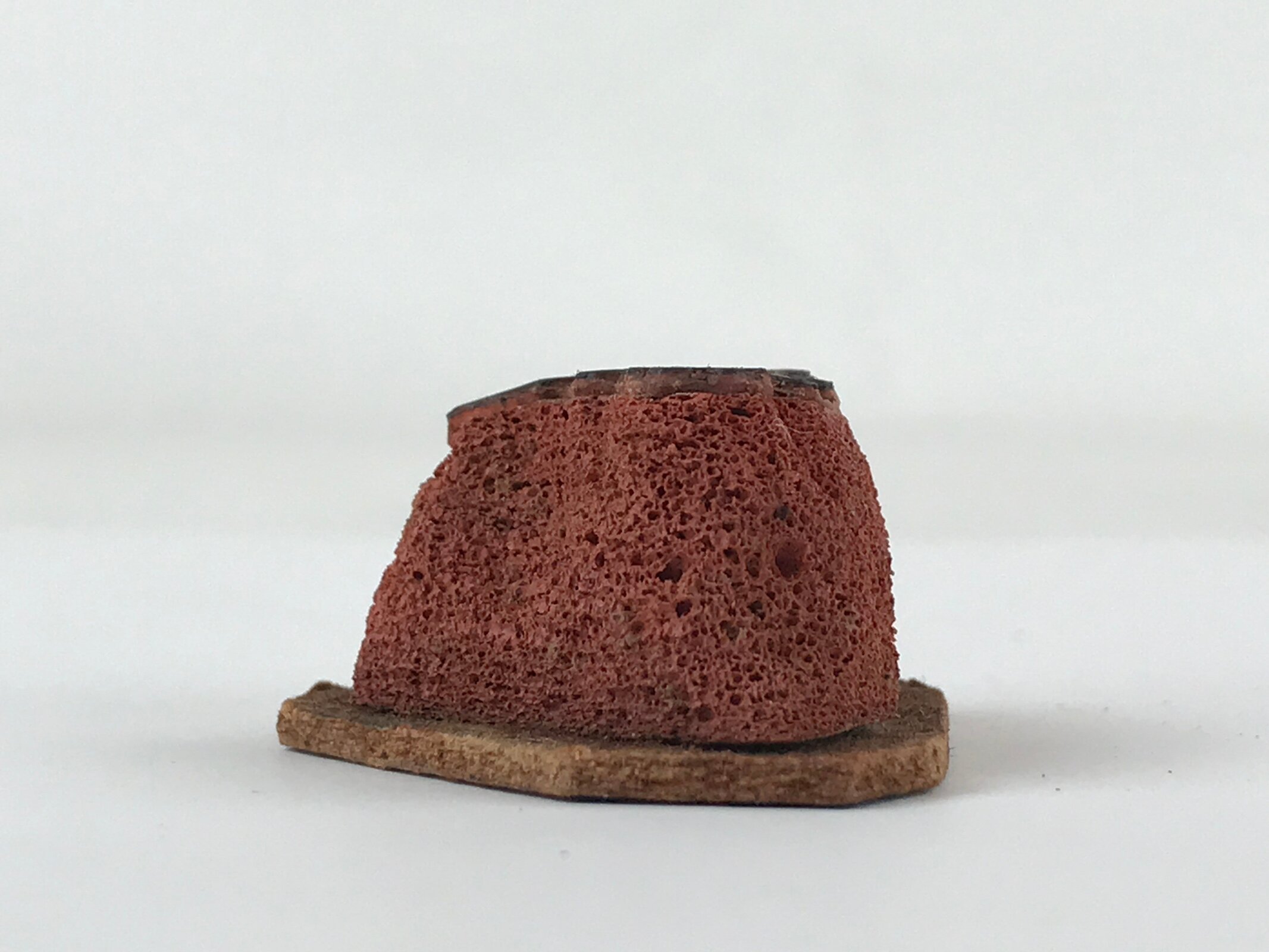 Japanese Rubber Stamp Tree Round Fruits Vtg Sponge Base Stationary HS191