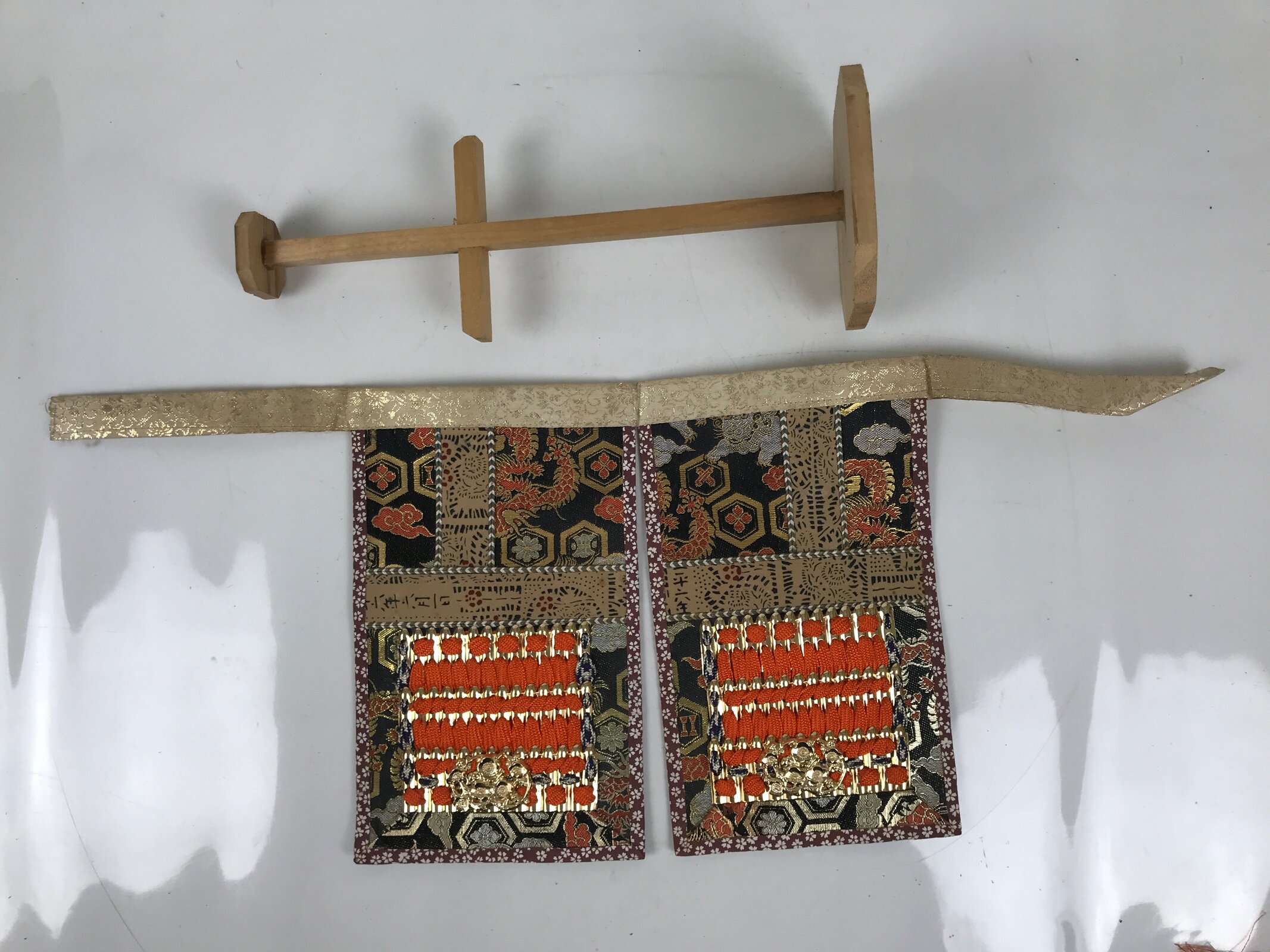 Japanese Samurai Miniature Armor Yoroi Set Vtg Boys' Festival Lacquer Box ID627