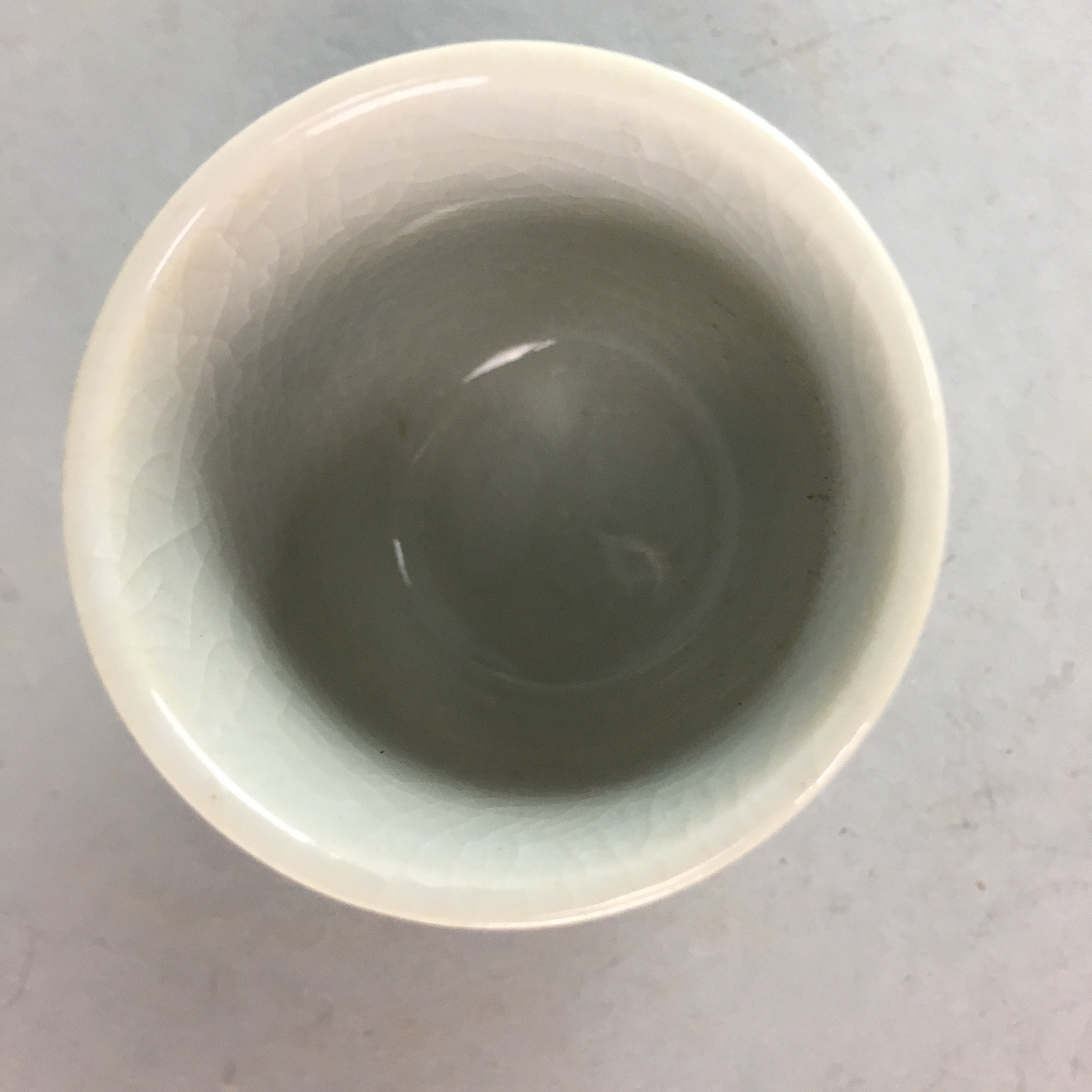 Japanese Satsuma Sake Cup Ceramic Guinomi Sakazuki Vtg Signed Pottery GU504