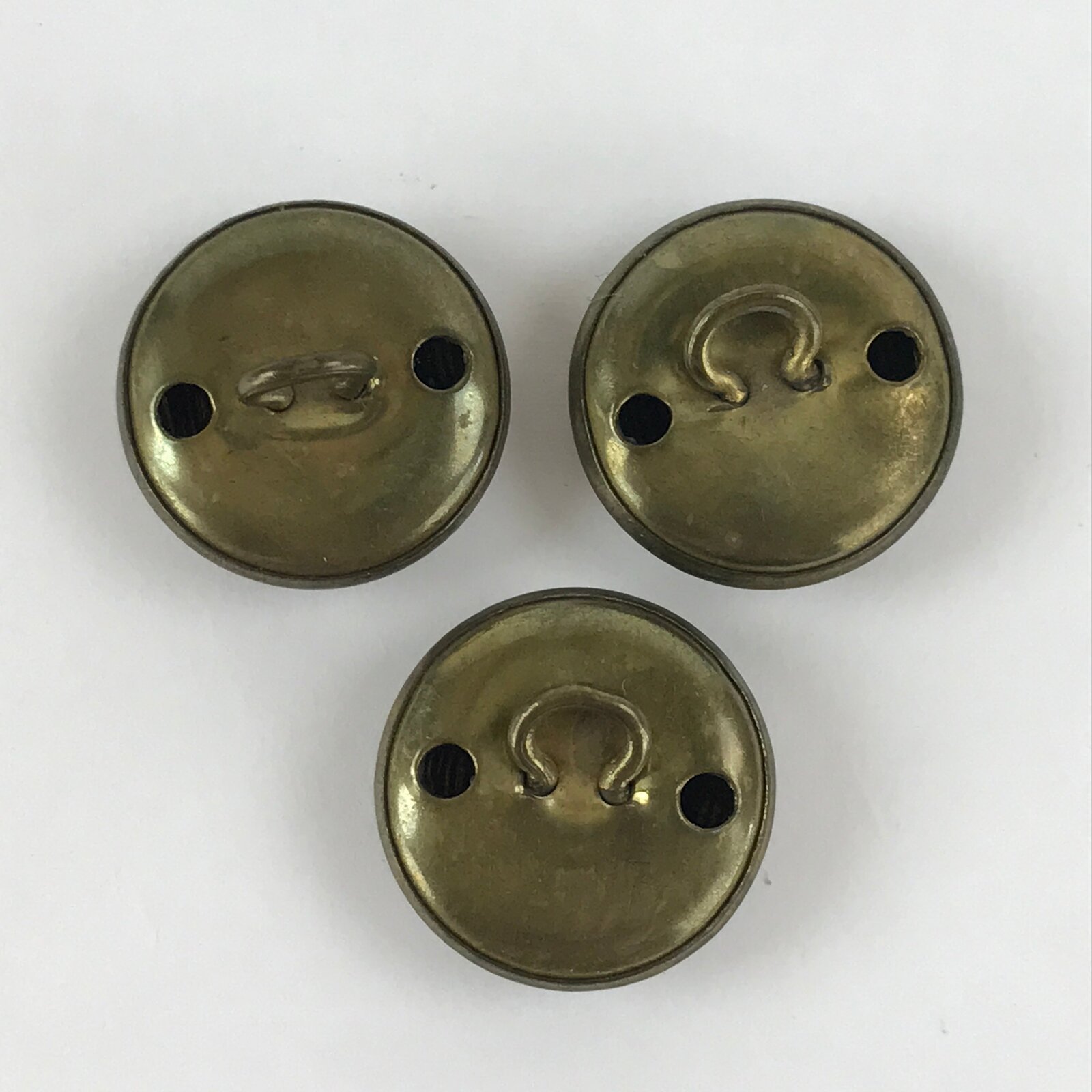 Japanese School Uniform Old Buttons Vtg Gakuran Gold Metal Showa Student JK516