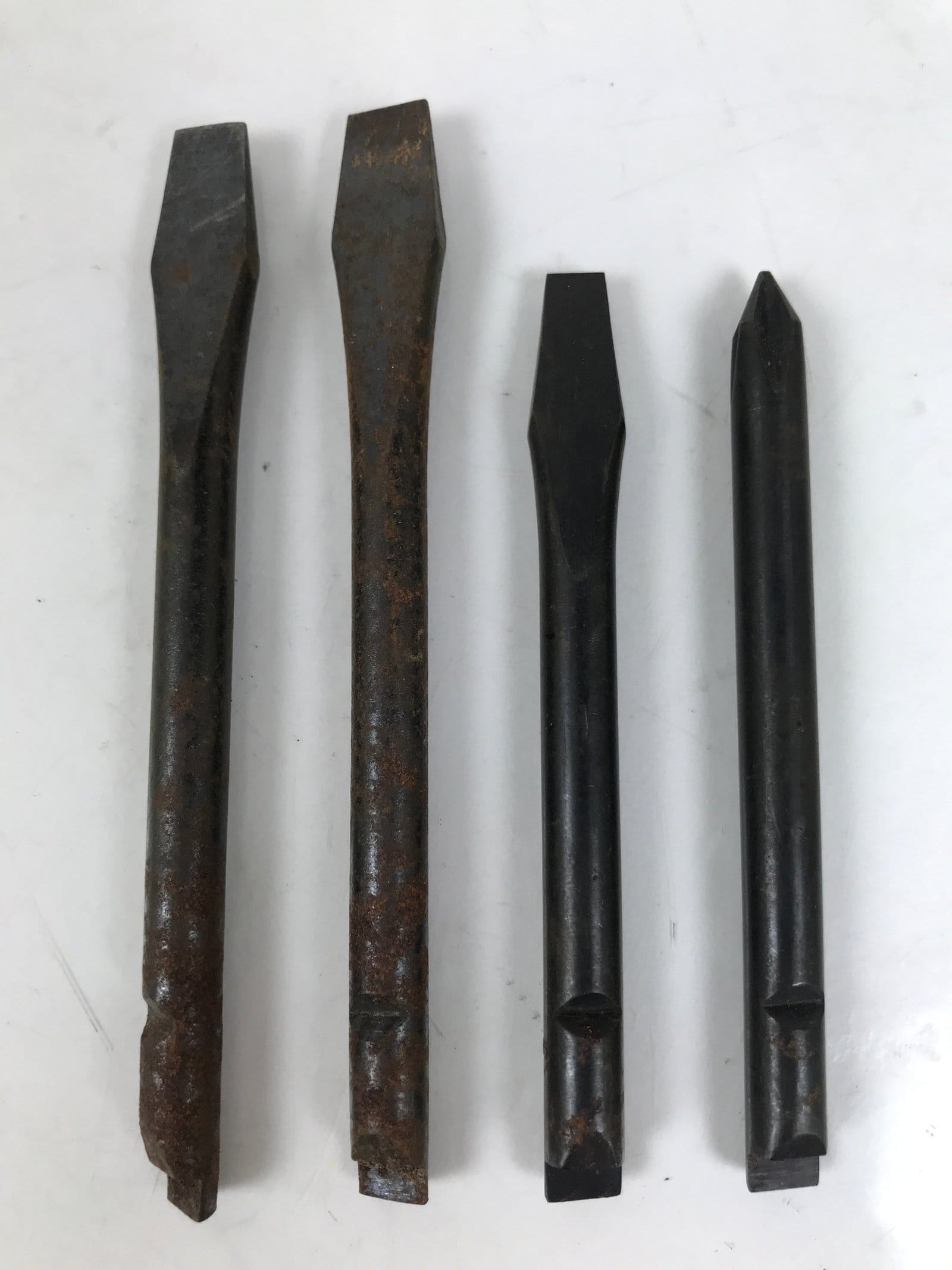Japanese Screwdriver 4pc Set Carpentry Vtg Woodworking Tool Minus Plus T299