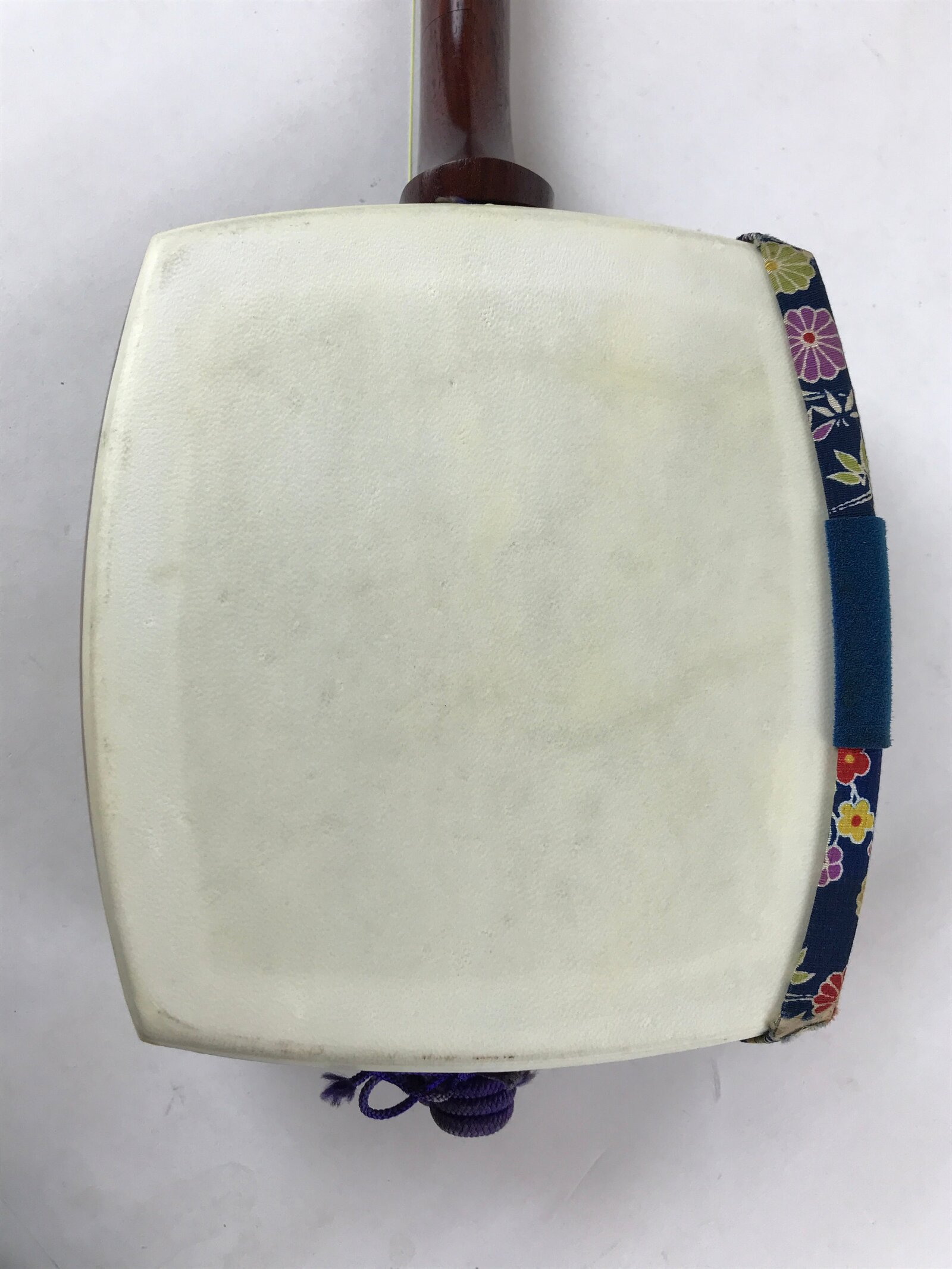 Japanese Shamisen With Case Vtg Traditional Wooden Instrument Dark Brown JK579