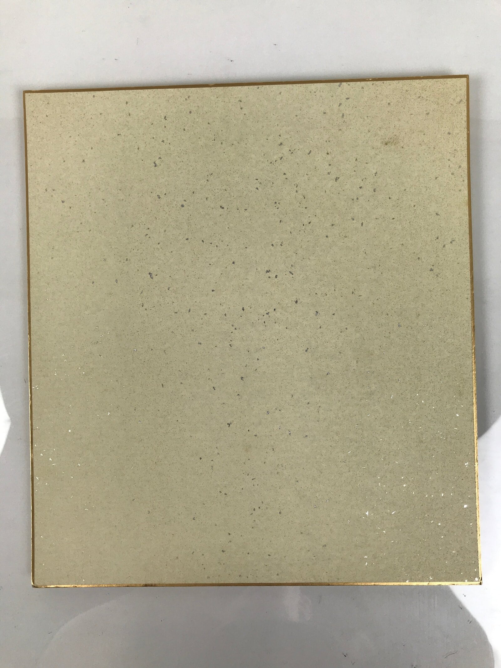 Japanese Shikishi Art Board Oshie Silk Fabric Purple Iris Hanashoubu Ayame A792