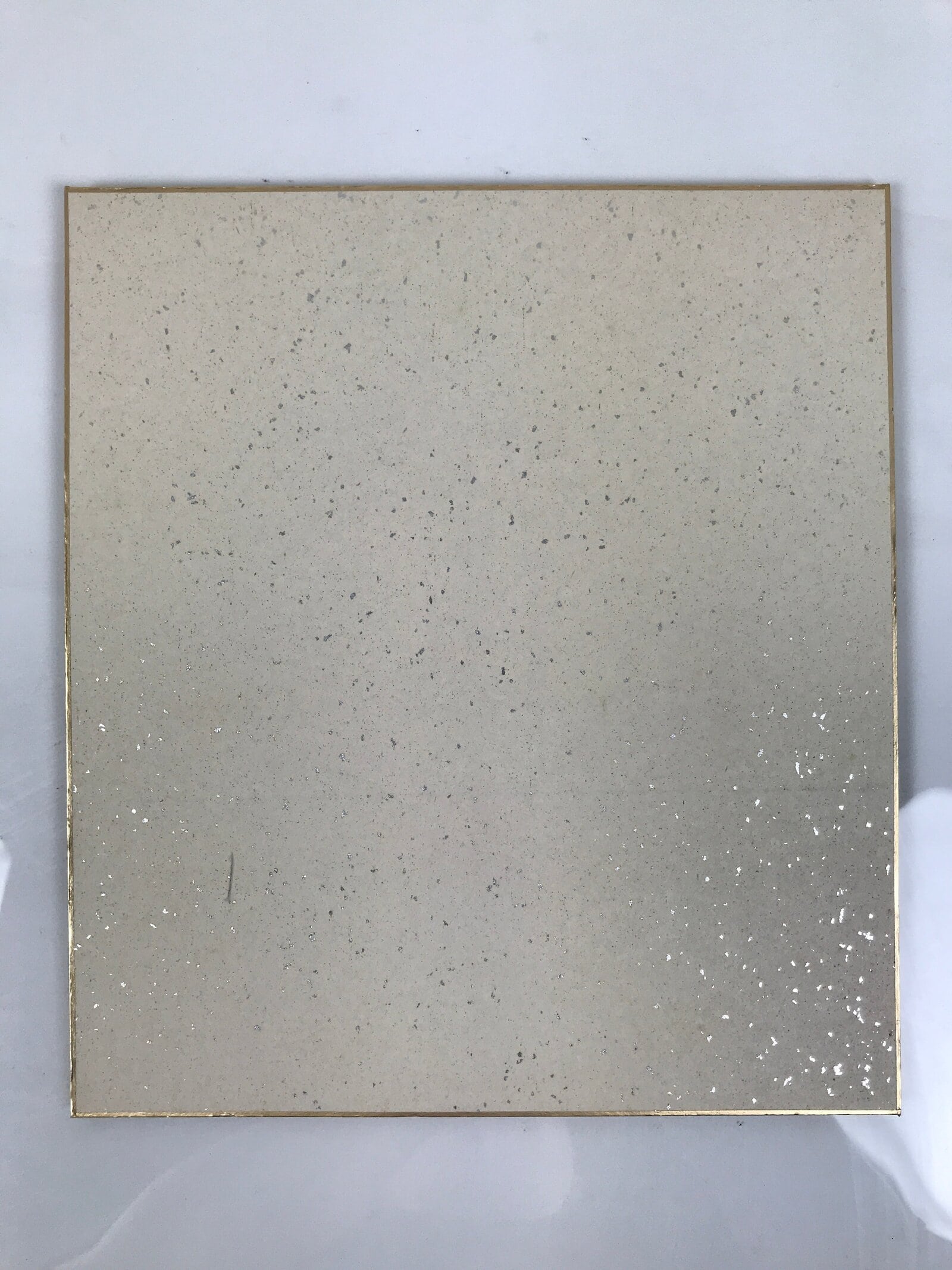 Japanese Shikishi Art Board Oshie Silk Fabric Vtg Kimono Woman Geisha Mask A775R